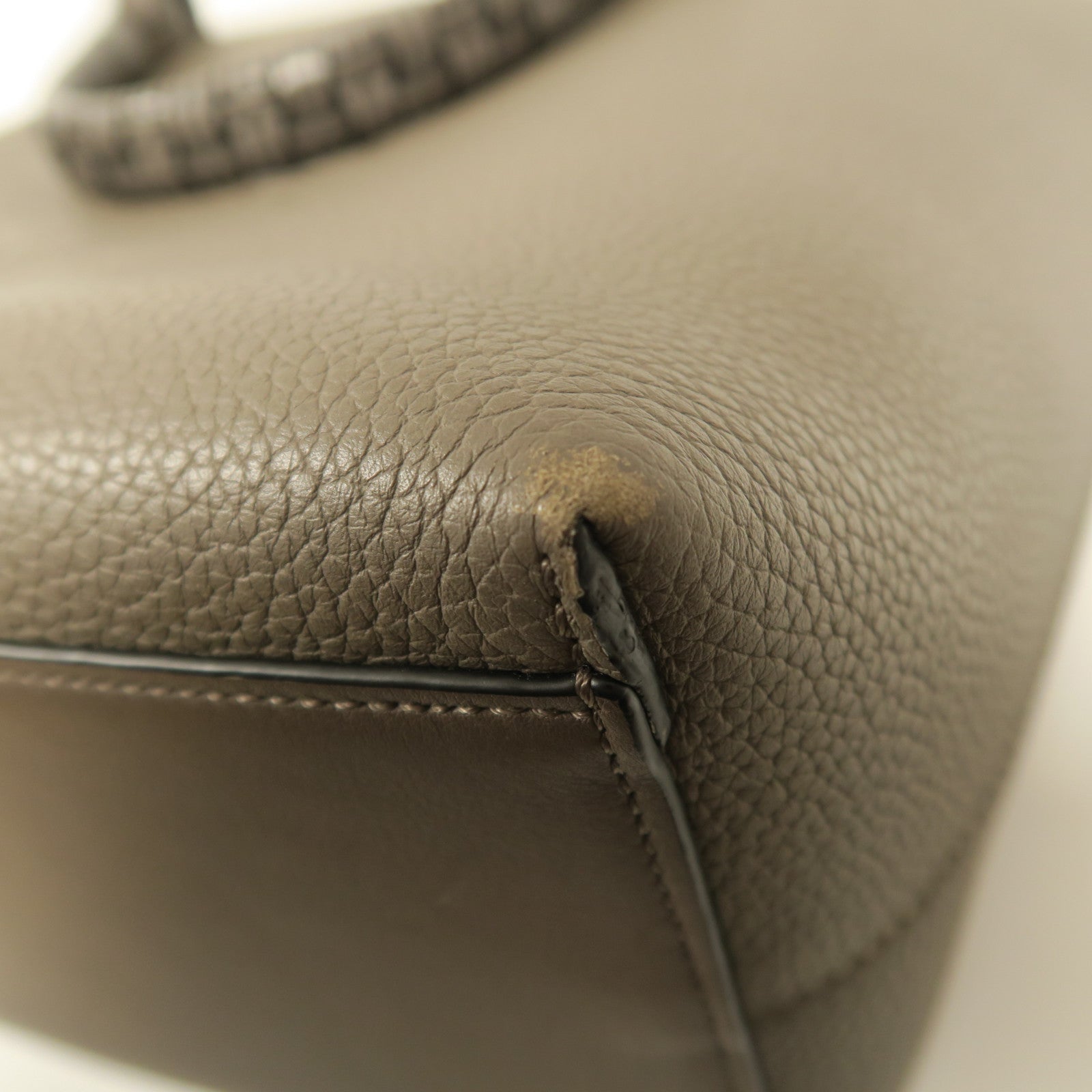 LOEWE 牛皮皮革Shoulder Bag手挽肩背兩用袋啡色