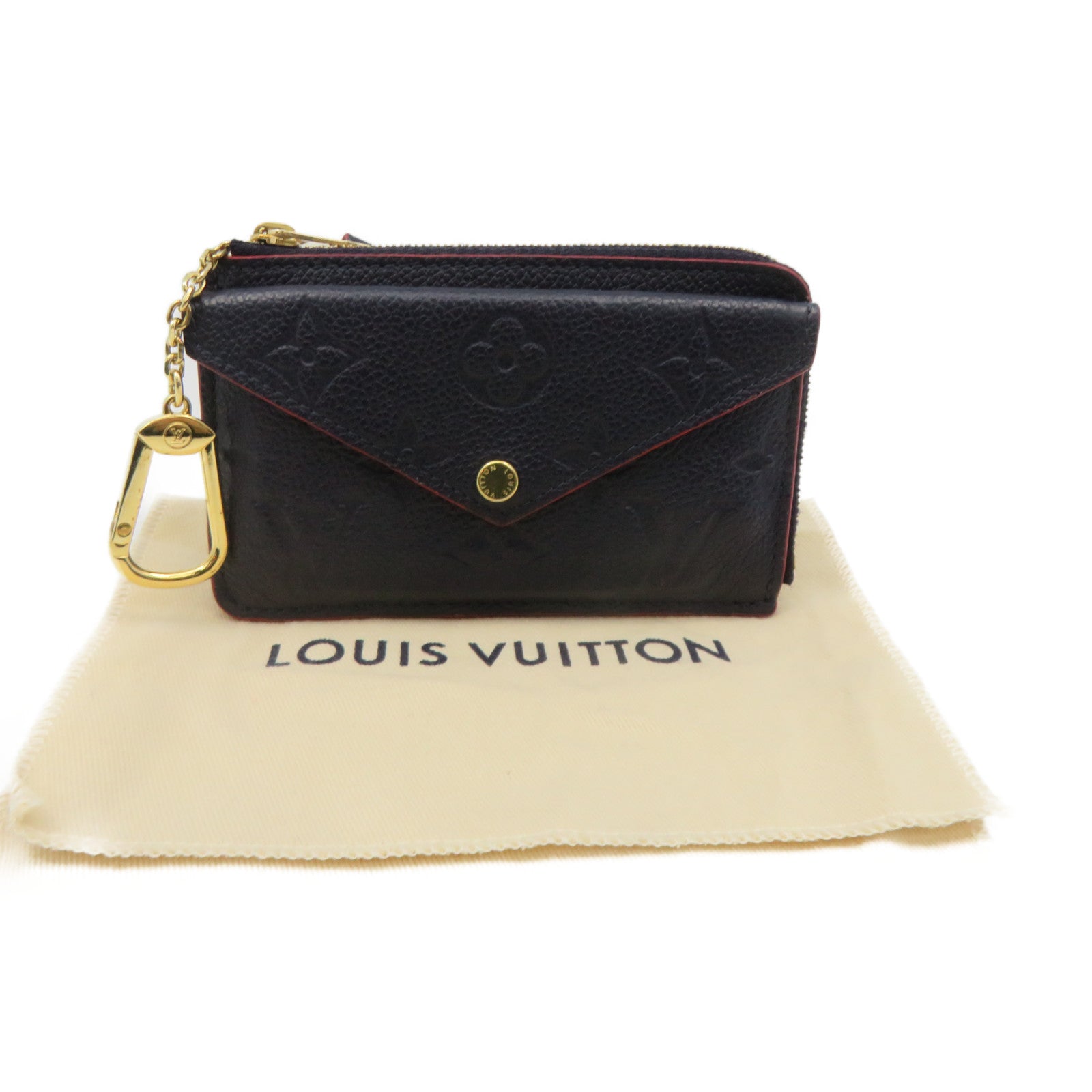 LOUIS VUITTON Mono-Empreinte Recto Verso Card Holder Change Card Holder Royal Blue