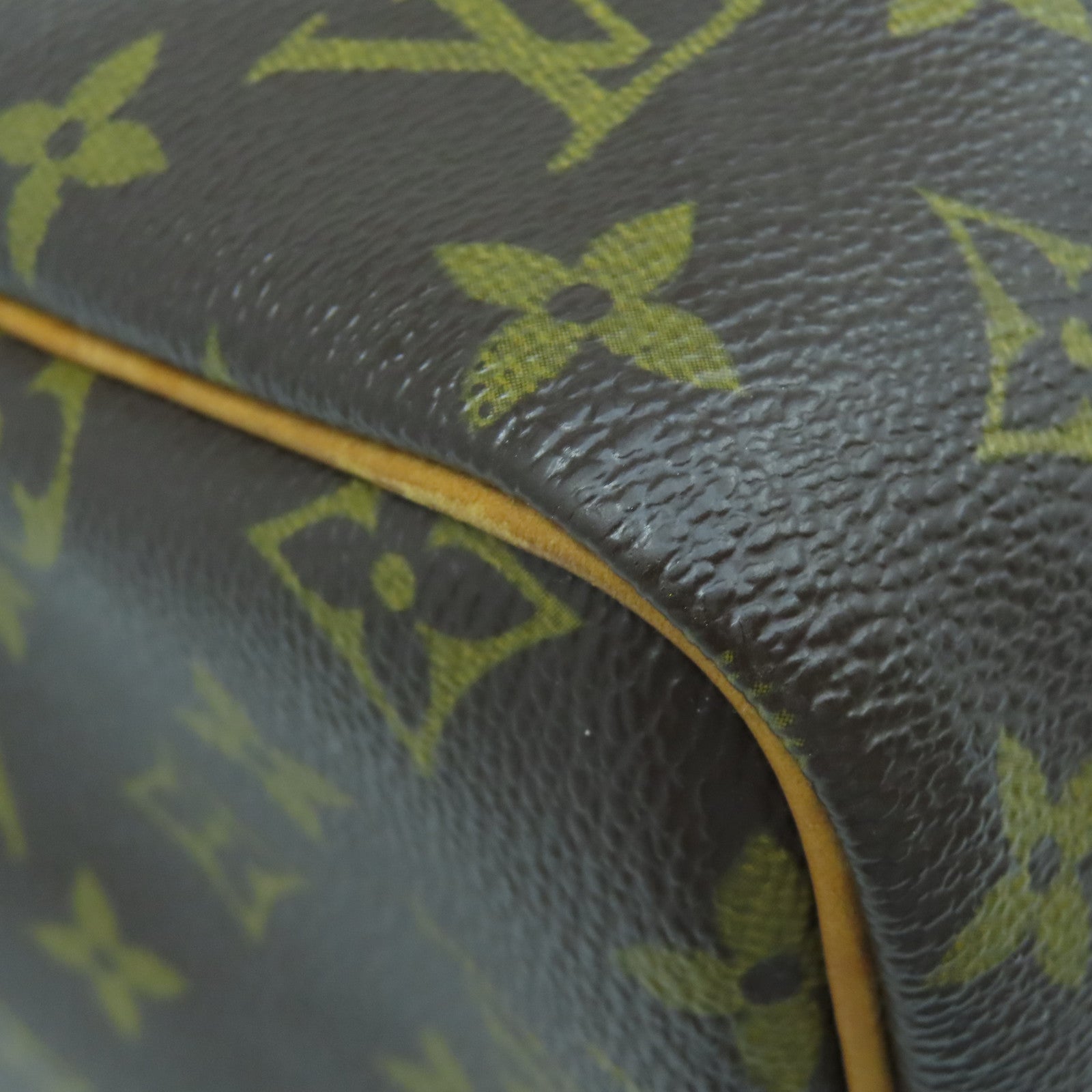 LOUIS VUITTON Monogram Speedy 30金扣手挽袋啡色