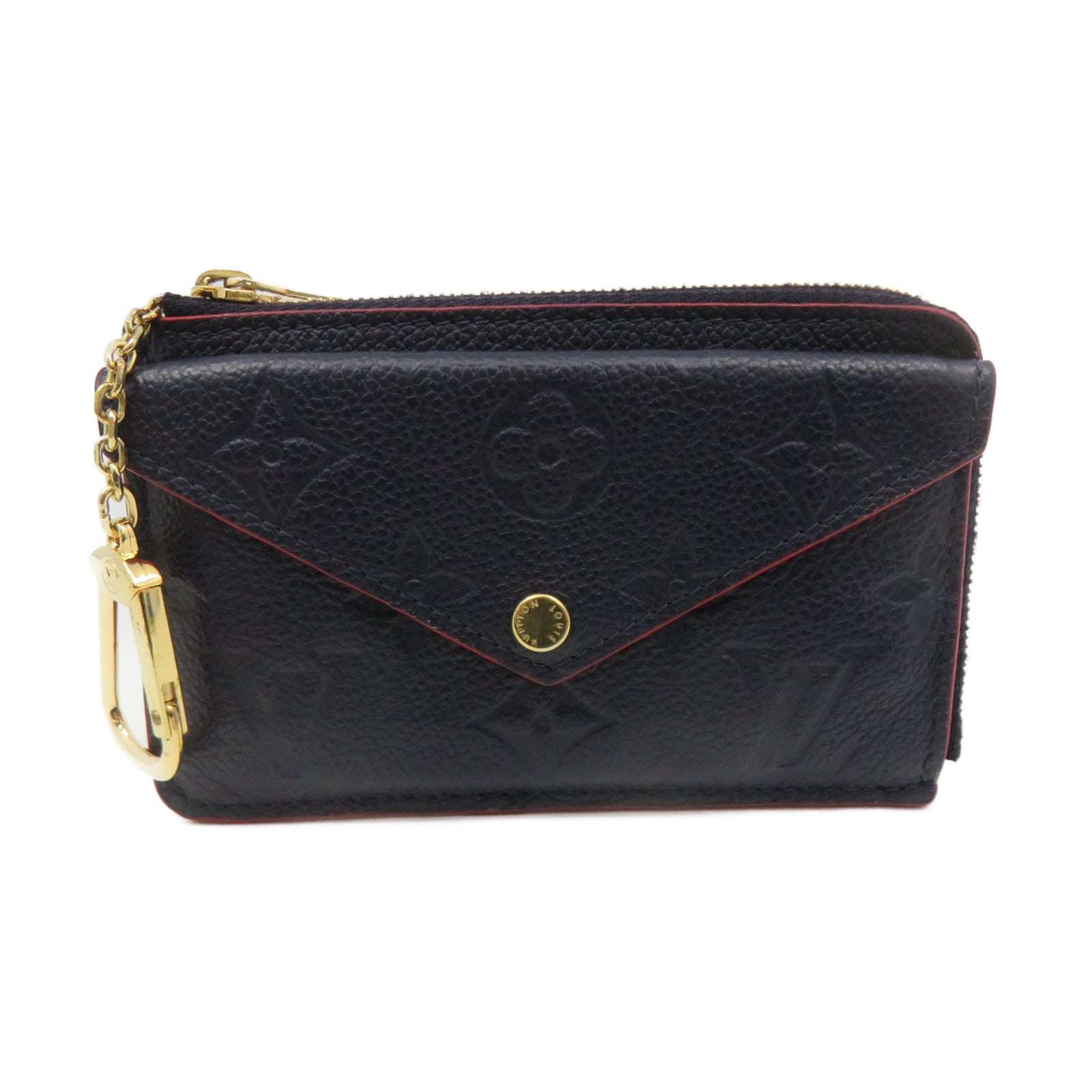 LOUIS VUITTON Mono-Empreinte Recto Verso Card Holder Change Card Holder Royal Blue