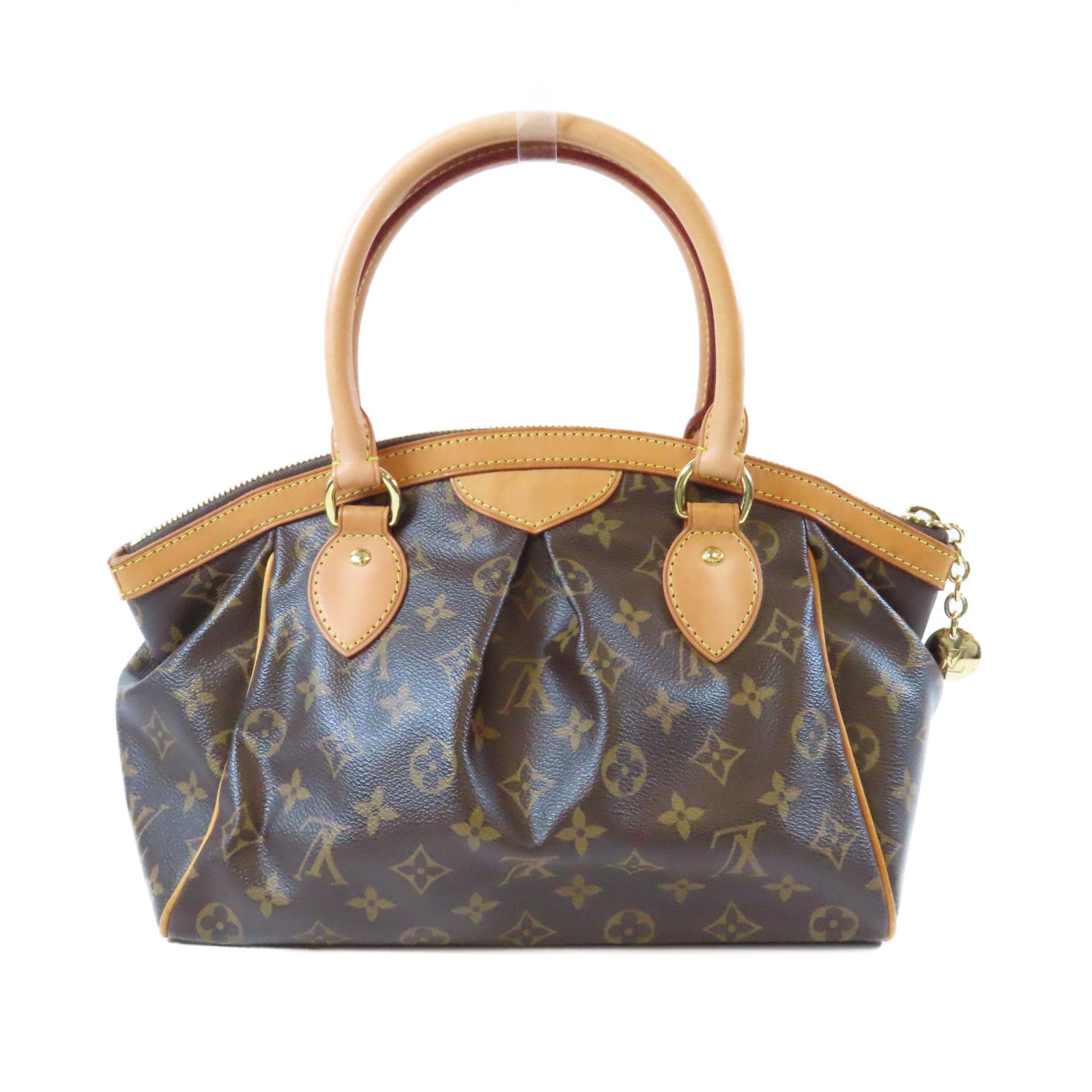 LOUIS VUITTON Monogram Tivoli PM金扣手挽袋啡色