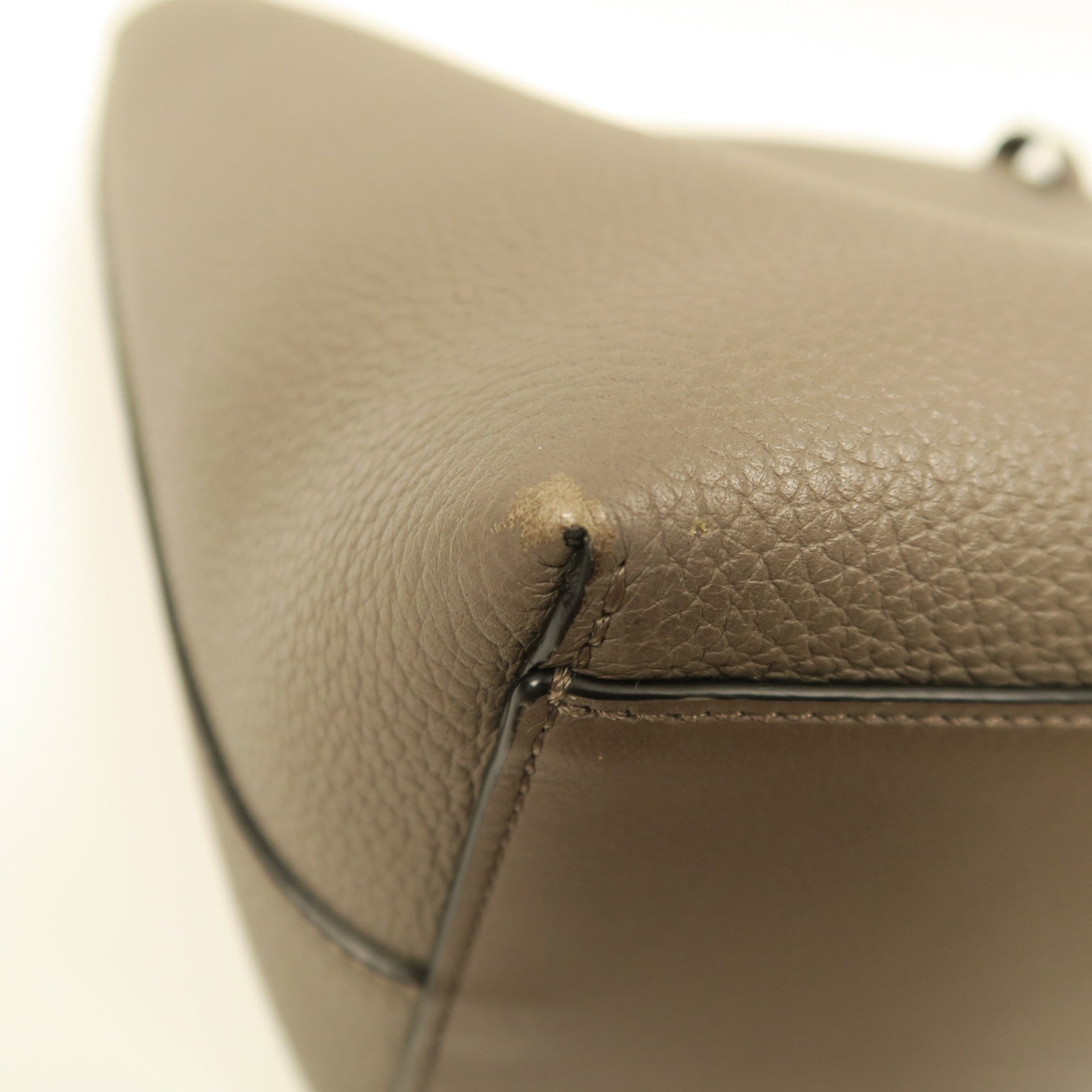 LOEWE 牛皮皮革Shoulder Bag手挽肩背兩用袋啡色