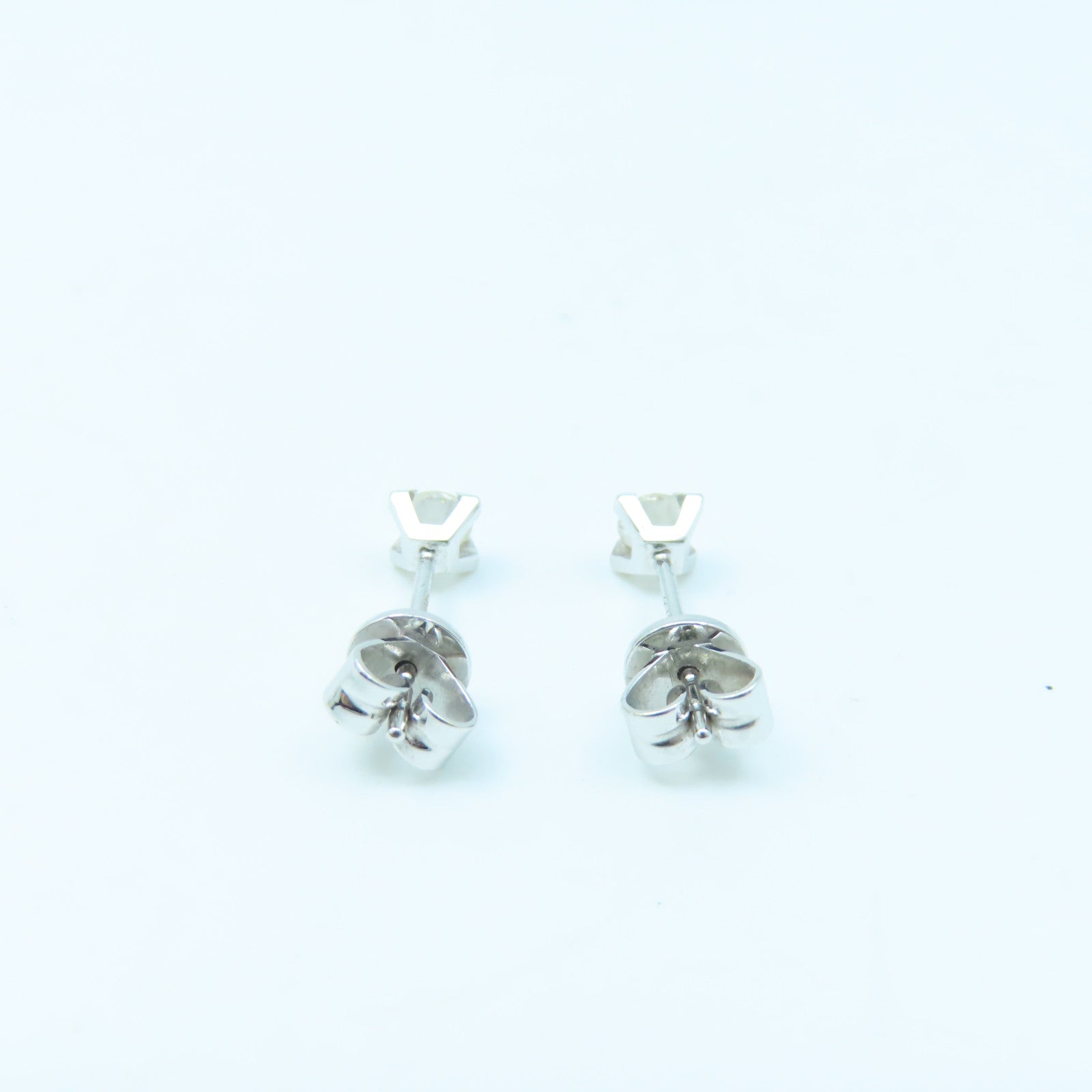 JEWELRY 18K White Gold Diamond Earring 1.5g Diamond Earrings