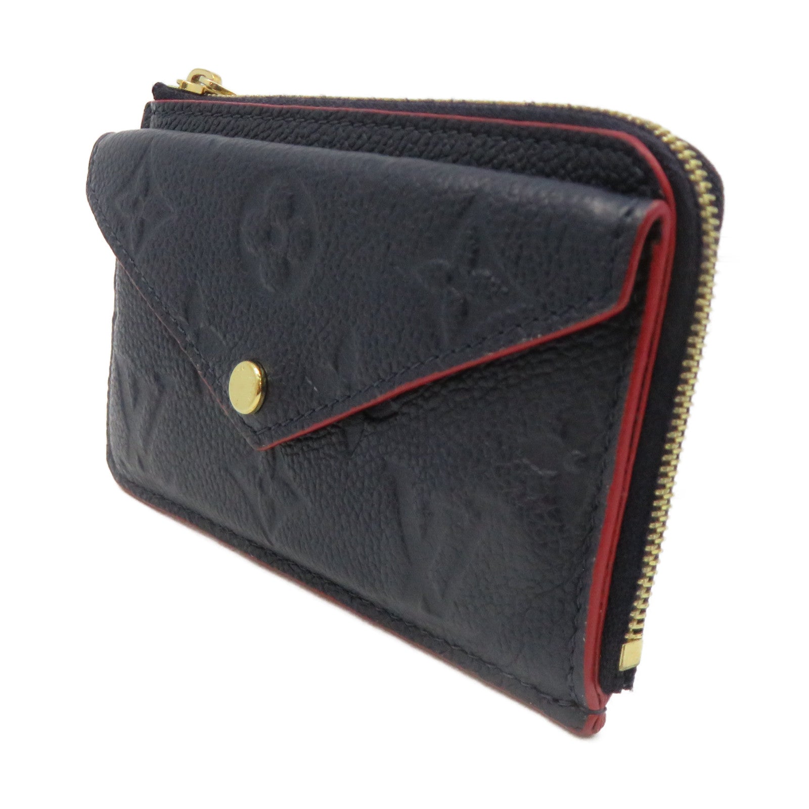 LOUIS VUITTON Mono-Empreinte Recto Verso Card Holder Change Card Holder Royal Blue