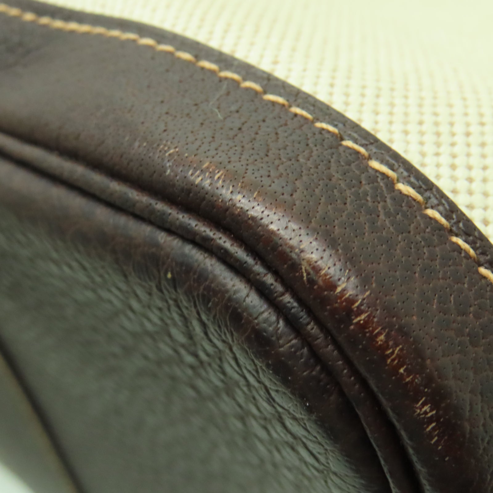 HERMES Toile H帆布Garden Party TPM銀扣手挽袋米色