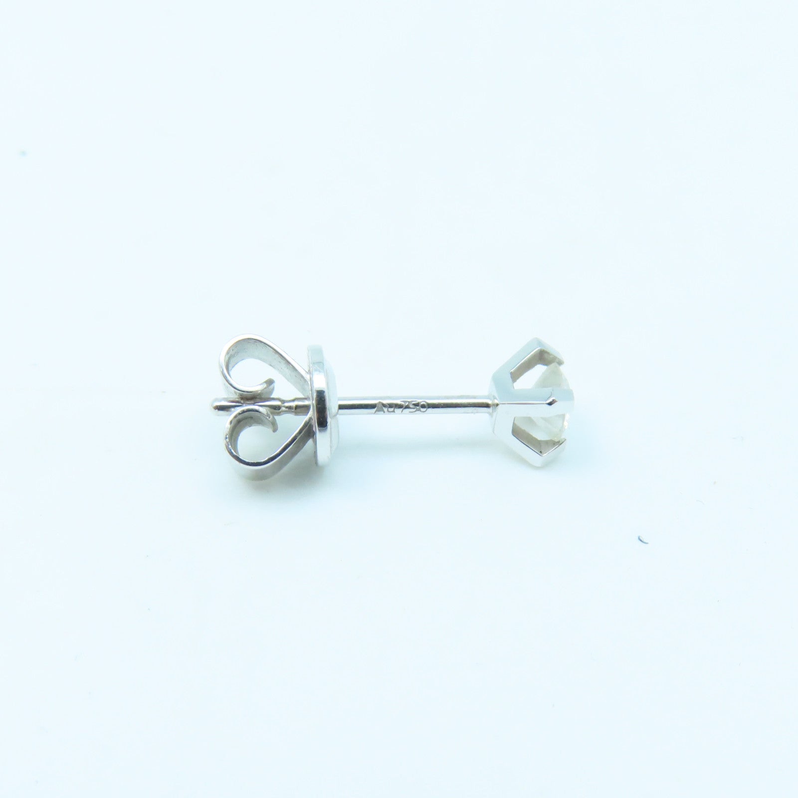 JEWELRY 18K White Gold Diamond Earring 1.5g Diamond Earrings