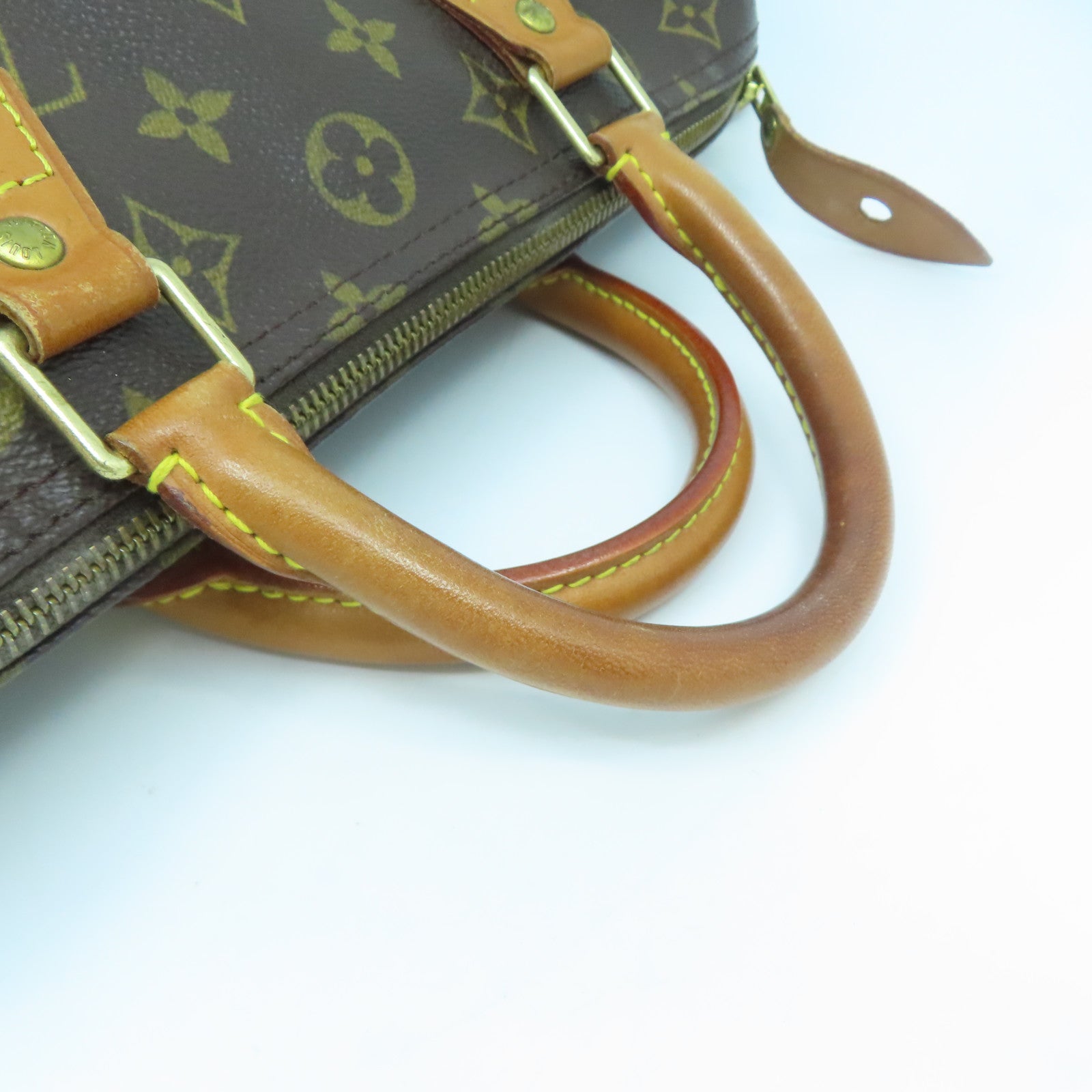 LOUIS VUITTON Monogram Speedy 30金扣手挽袋啡色