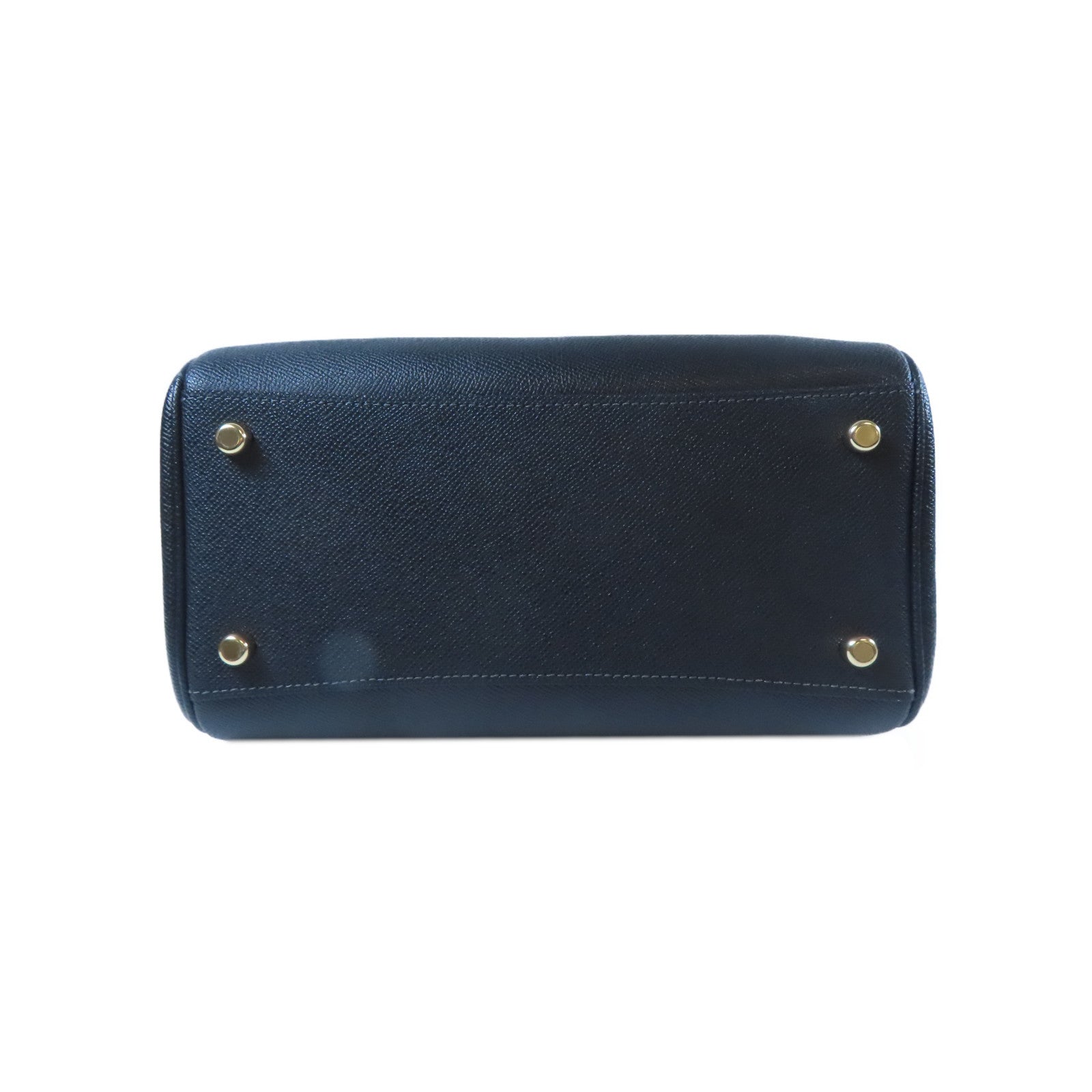 COACH 牛皮皮革2 Way Shoulder Bag金扣手挽肩背兩用袋黑色