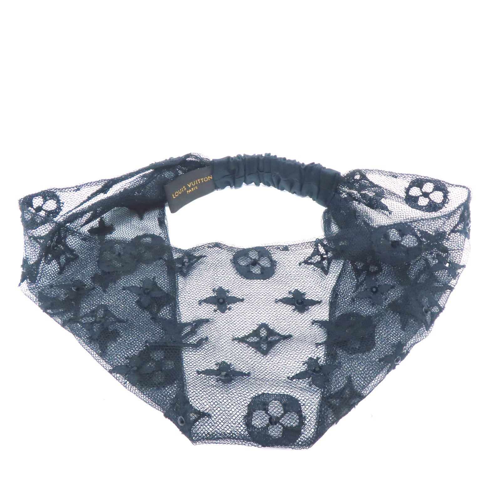 LOUIS VUITTON 棉質/聚醯胺Hair Band髮帶黑色