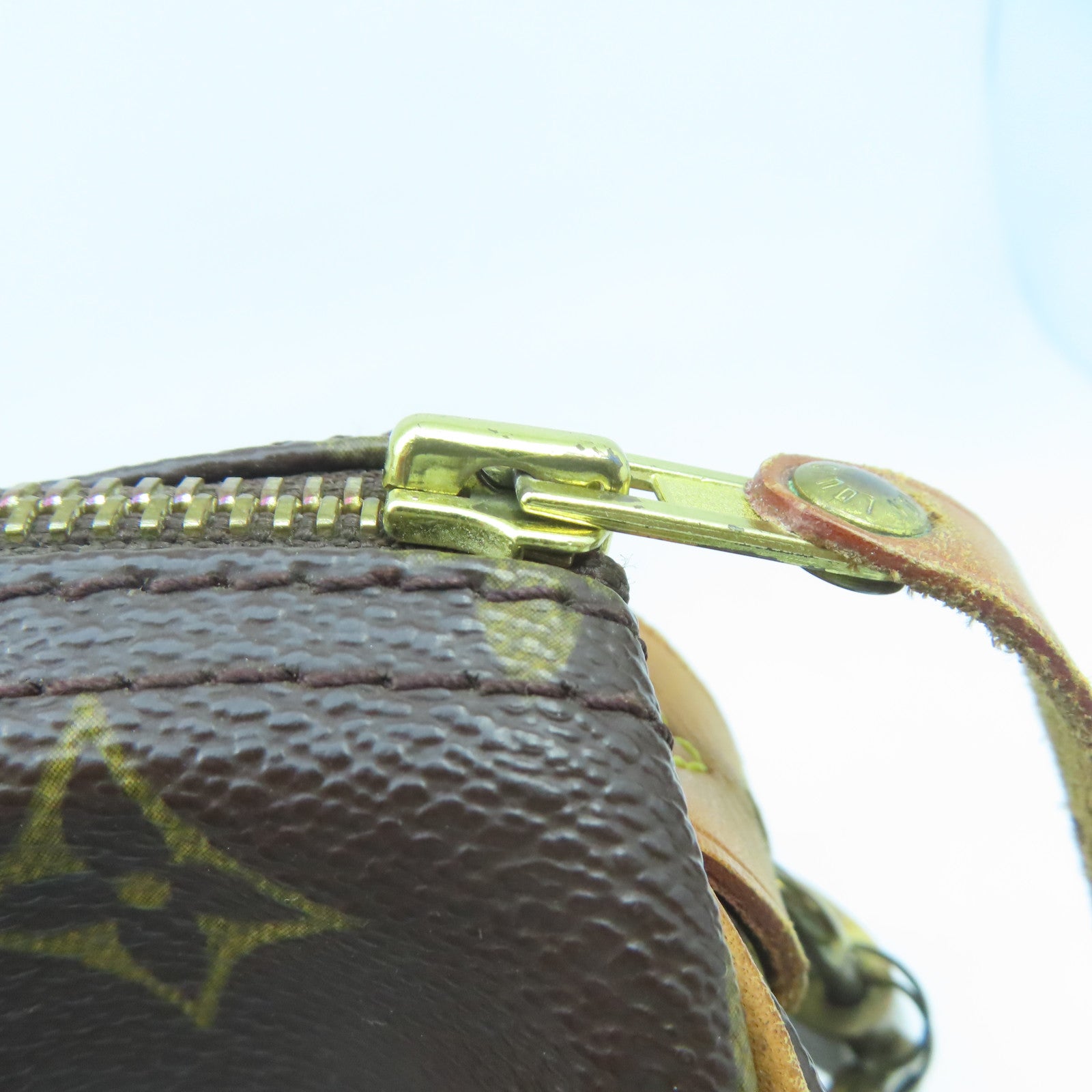 LOUIS VUITTON Monogram Speedy 30金扣手挽袋啡色