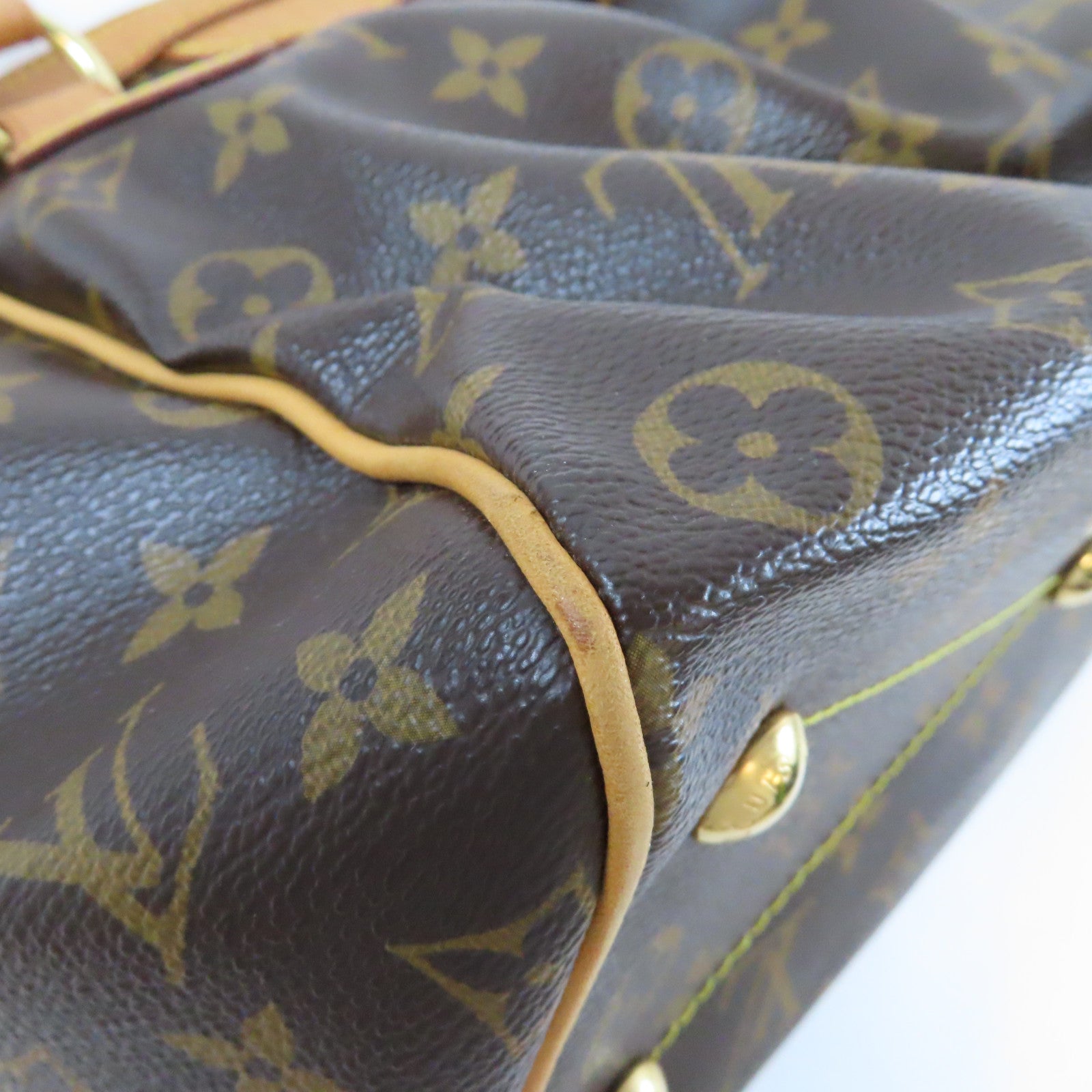 LOUIS VUITTON Monogram Tivoli PM金扣手挽袋啡色