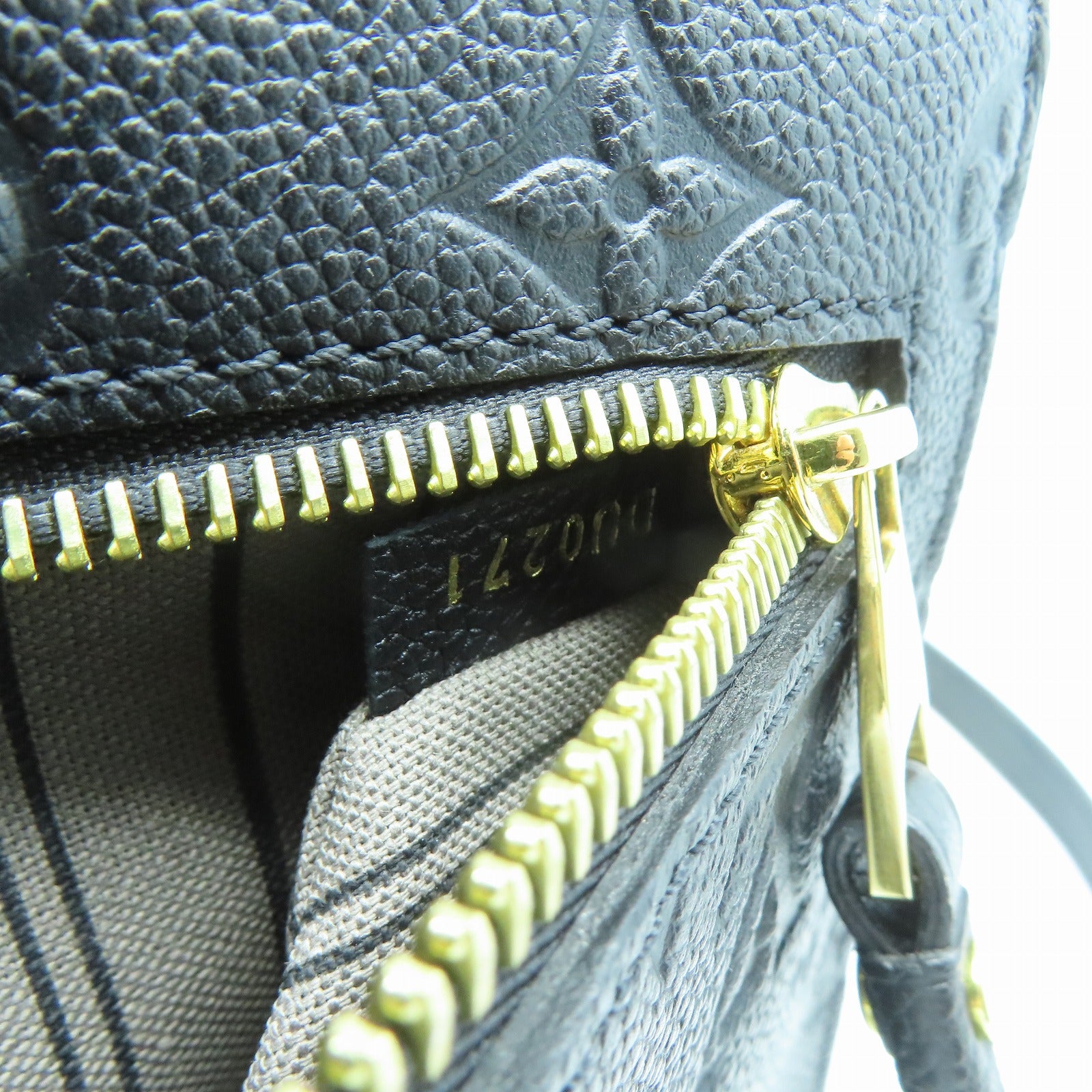 LOUIS VUITTON Monogram Empreinte Pochette Metis金扣手挽肩背兩用袋黑色