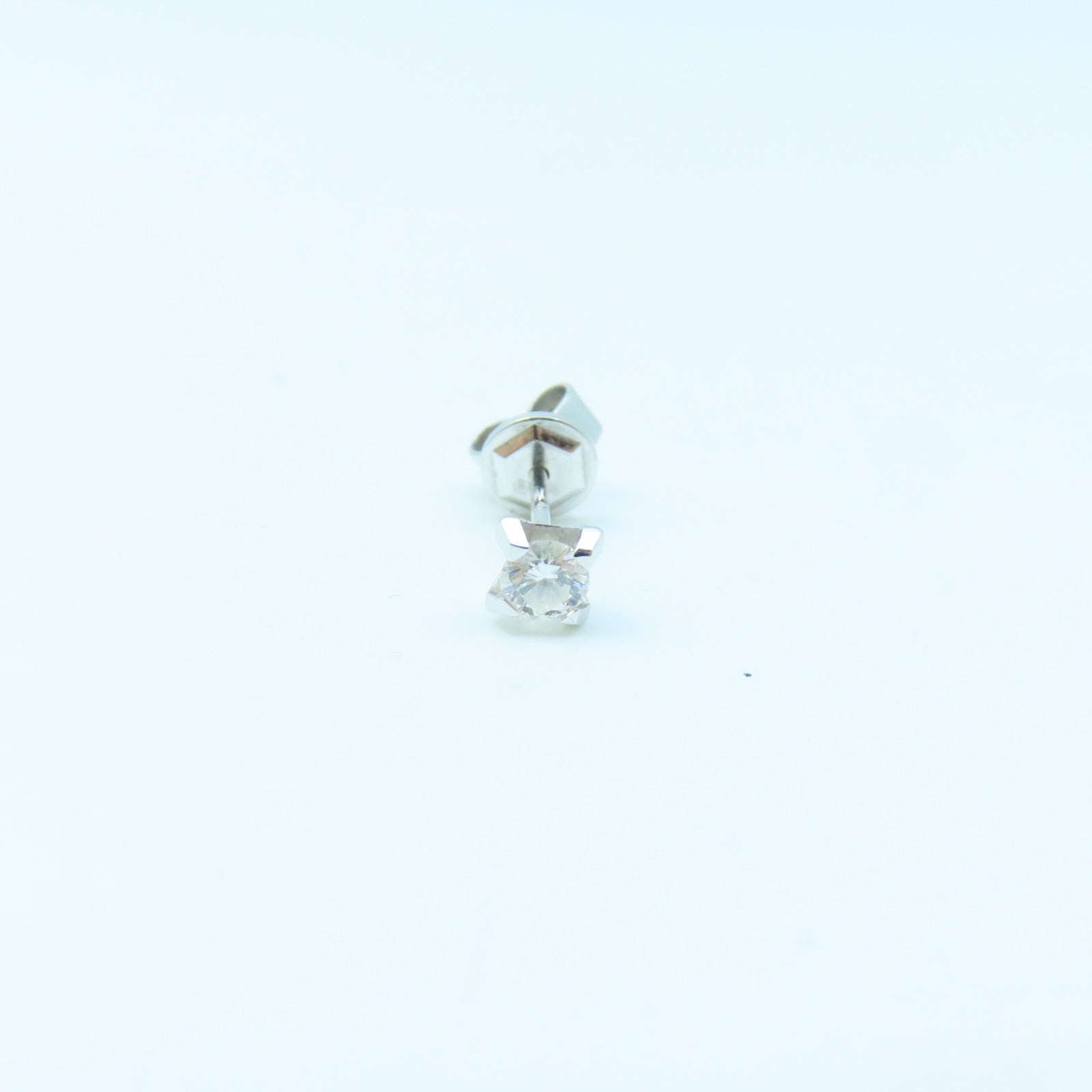 JEWELRY 18K White Gold Diamond Earring 1.5g Diamond Earrings