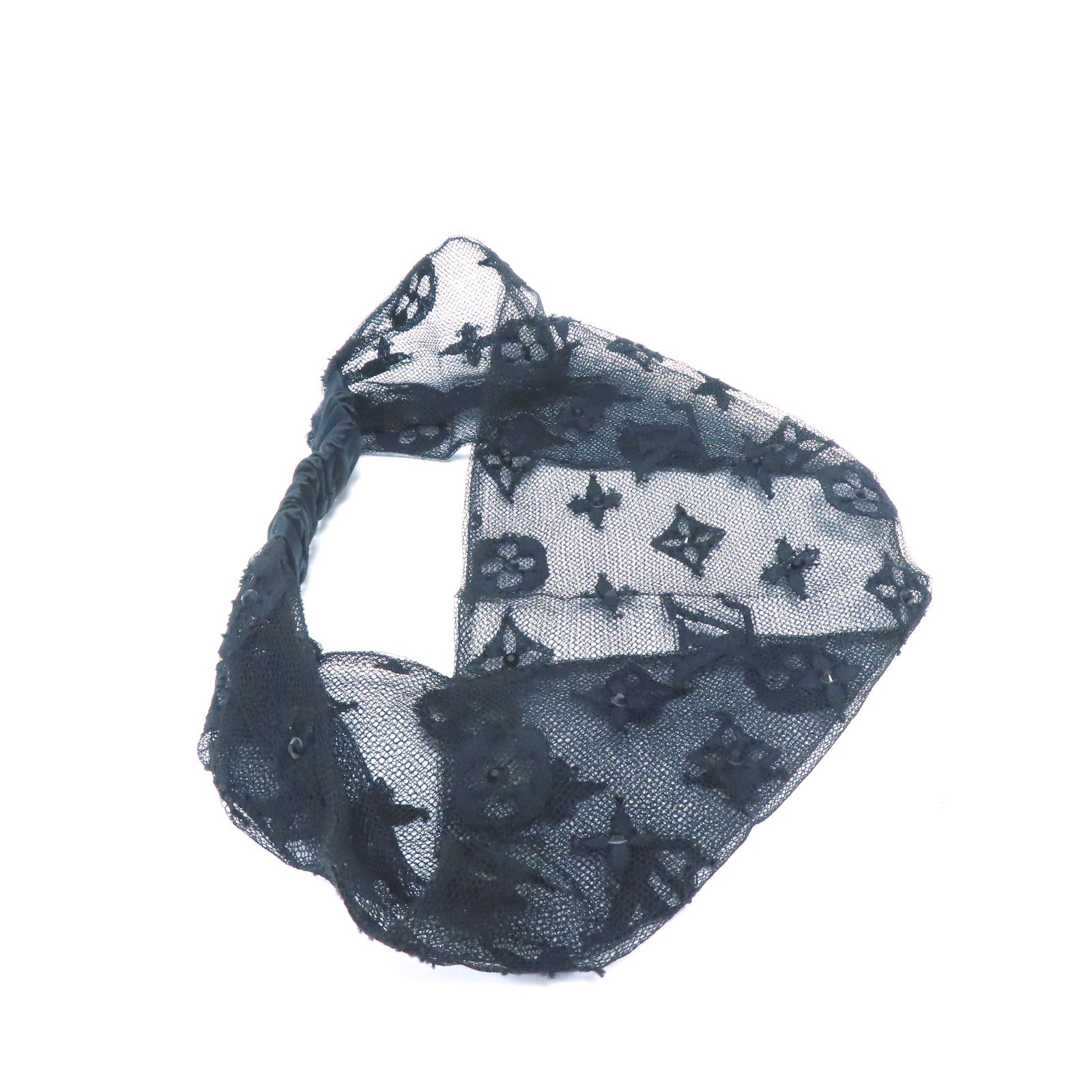 LOUIS VUITTON 棉質/聚醯胺Hair Band髮帶黑色