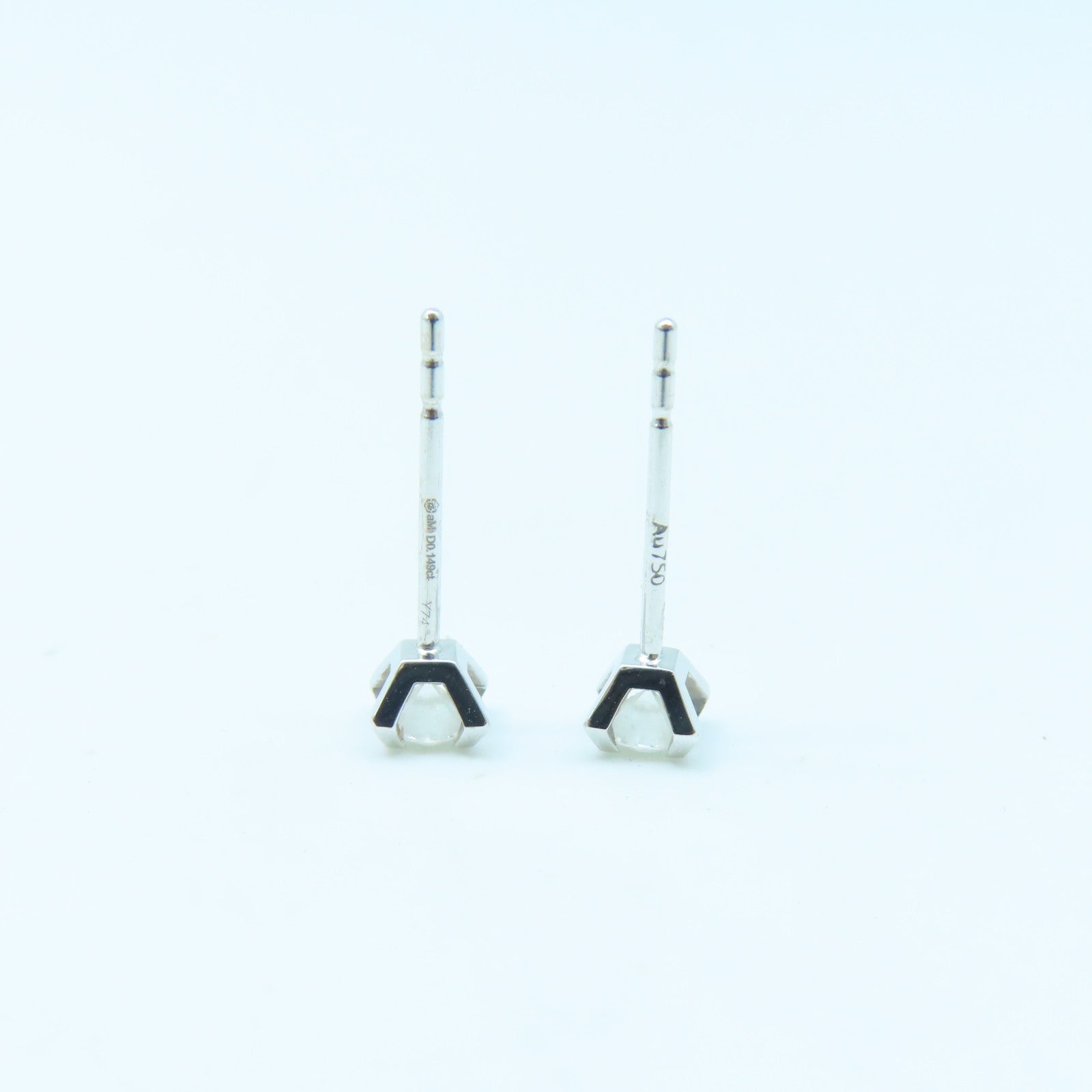 JEWELRY 18K White Gold Diamond Earring 1.5g Diamond Earrings