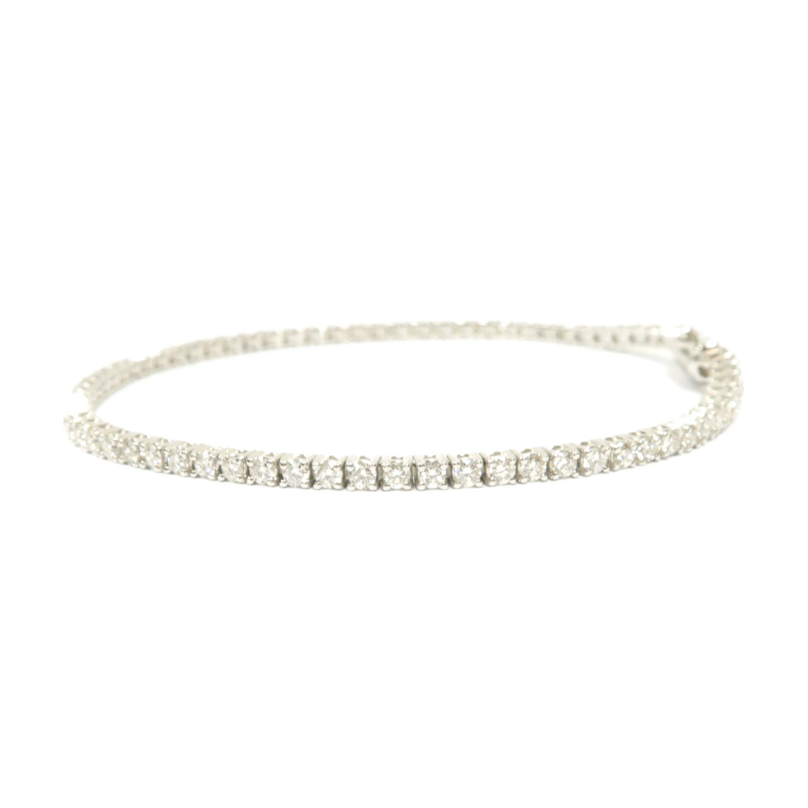JEWELRY 18K白金Diamond Bracelet 1.88ct鑽石手鏈銀色