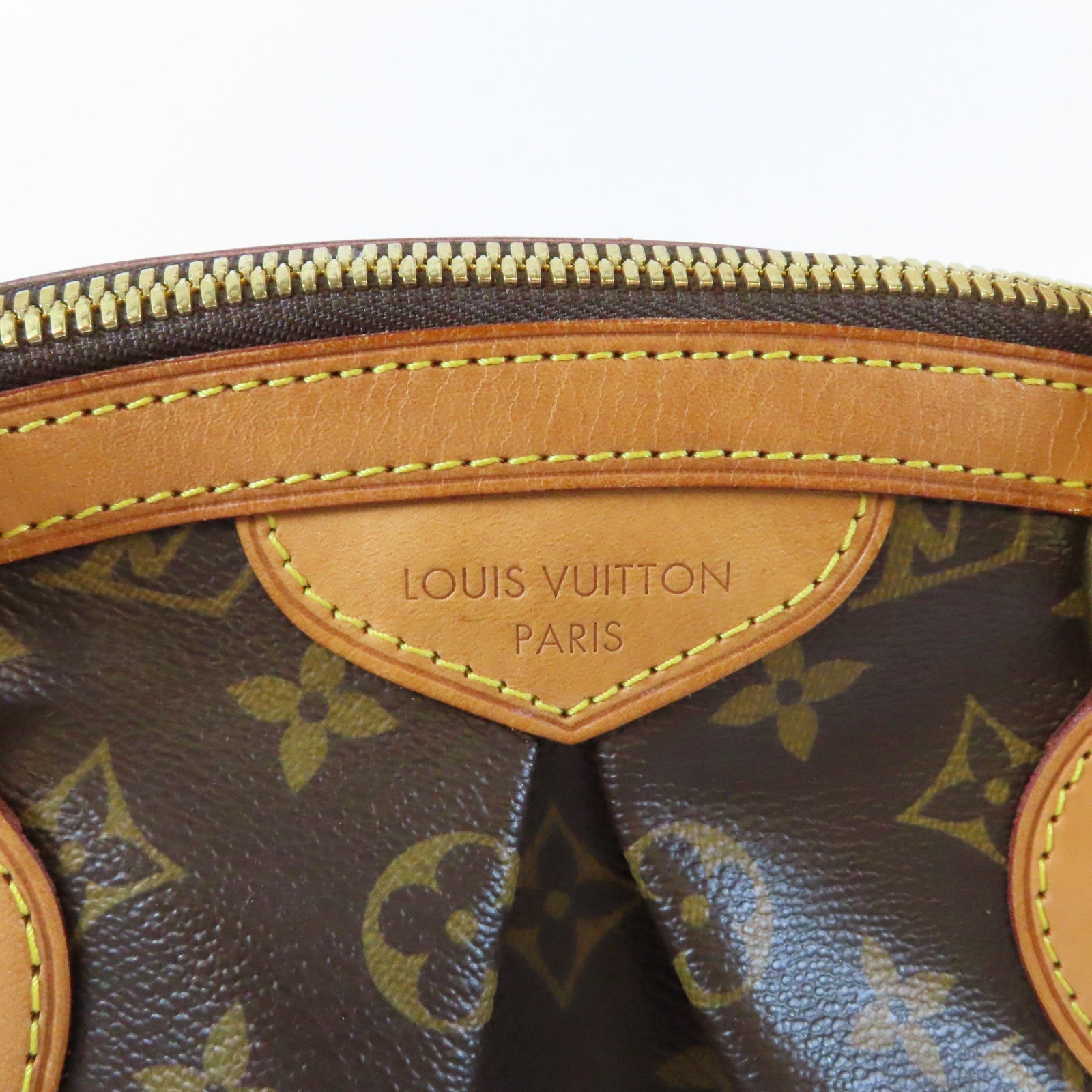 LOUIS VUITTON Monogram Tivoli PM金扣手挽袋啡色