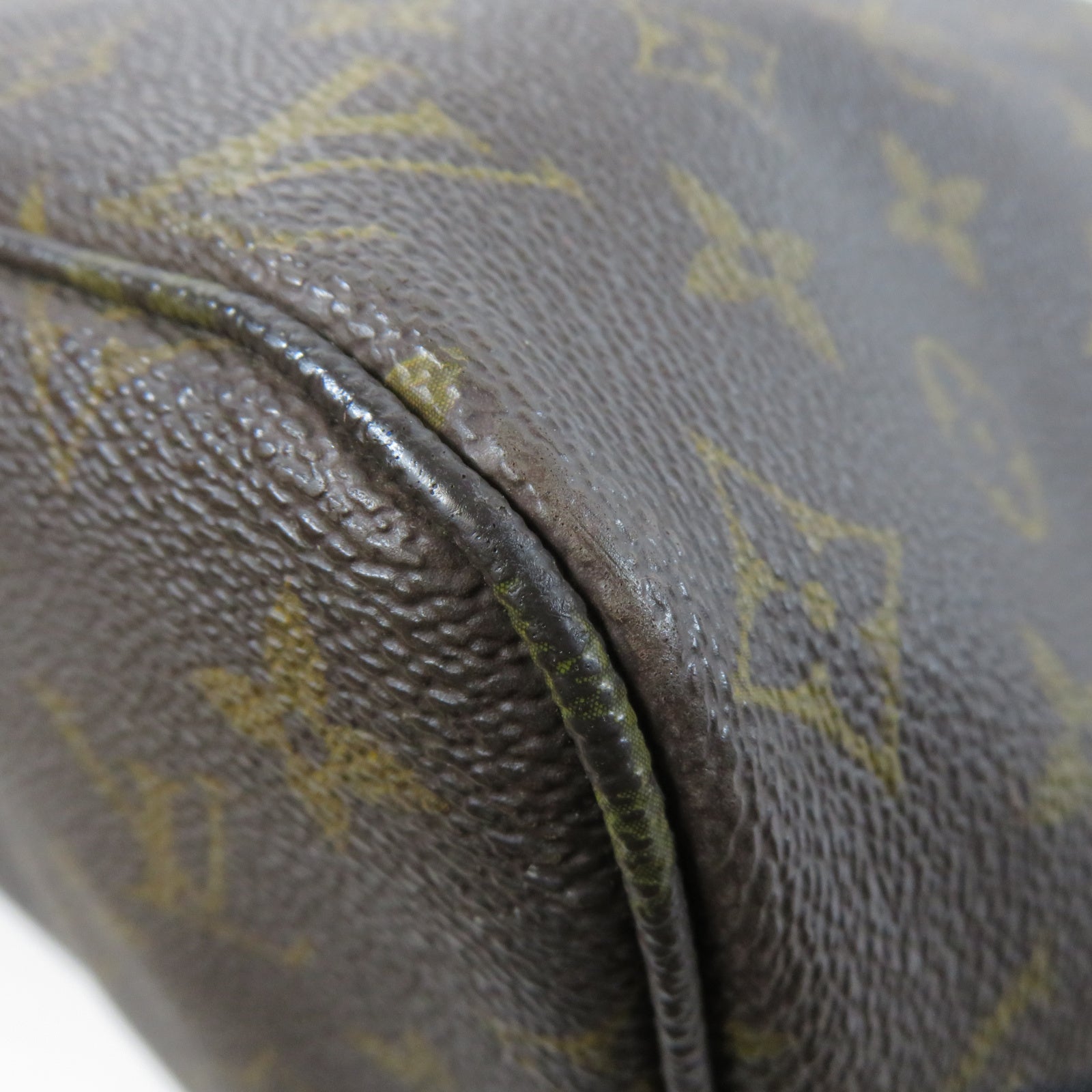 LOUIS VUITTON Monogram Neverfull MM金扣肩背袋啡色