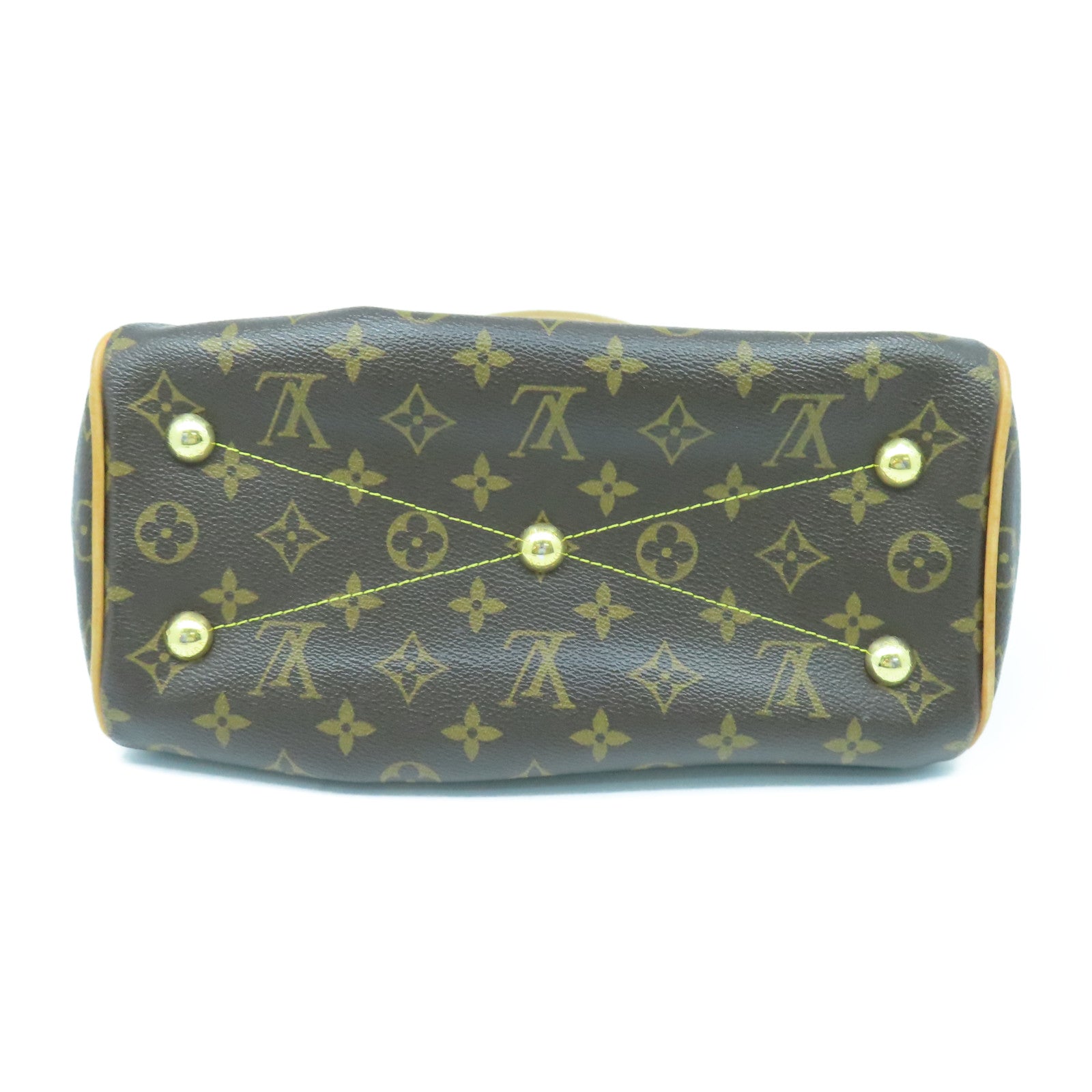 LOUIS VUITTON Monogram Beverly MM金扣肩背袋棕色