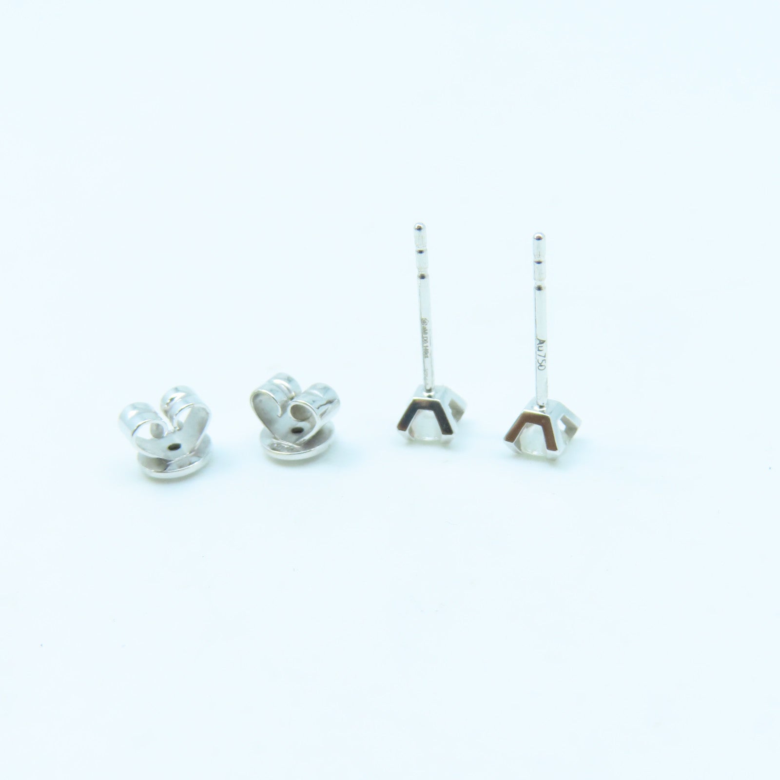 JEWELRY 18K White Gold Diamond Earring 1.5g Diamond Earrings
