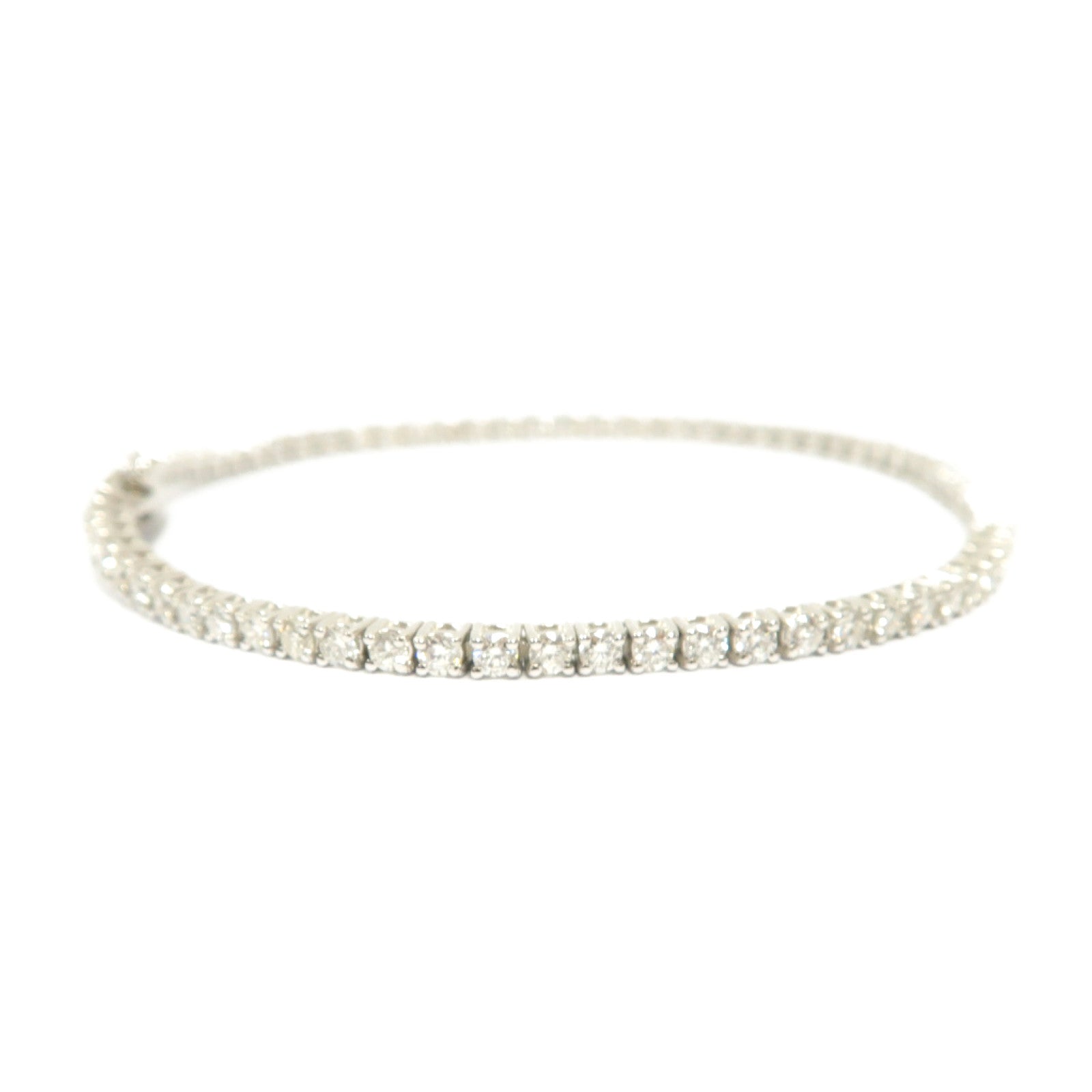 JEWELRY 18K白金Diamond Bracelet 1.88ct鑽石手鏈銀色