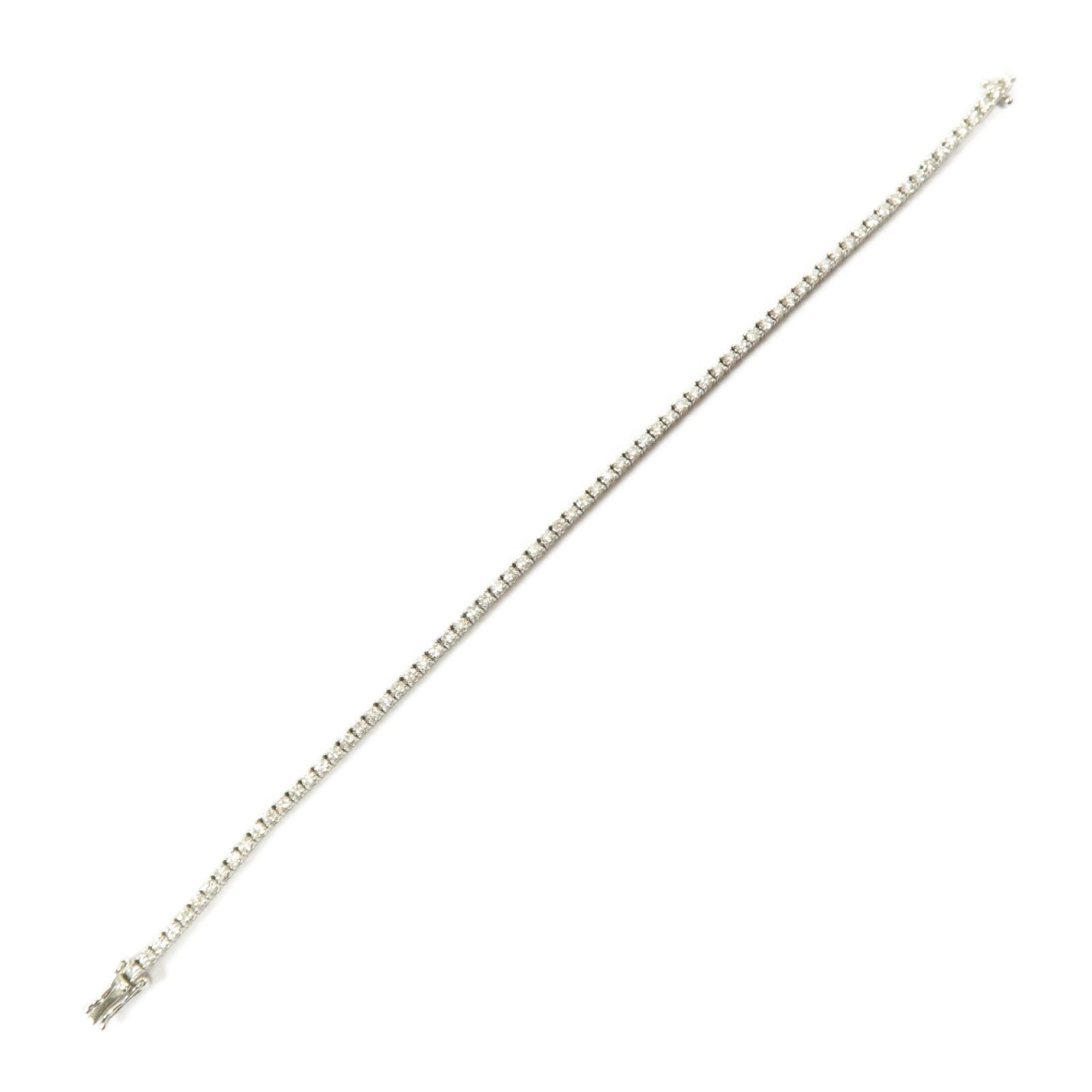 JEWELRY 18K白金Diamond Bracelet 1.88ct鑽石手鏈銀色