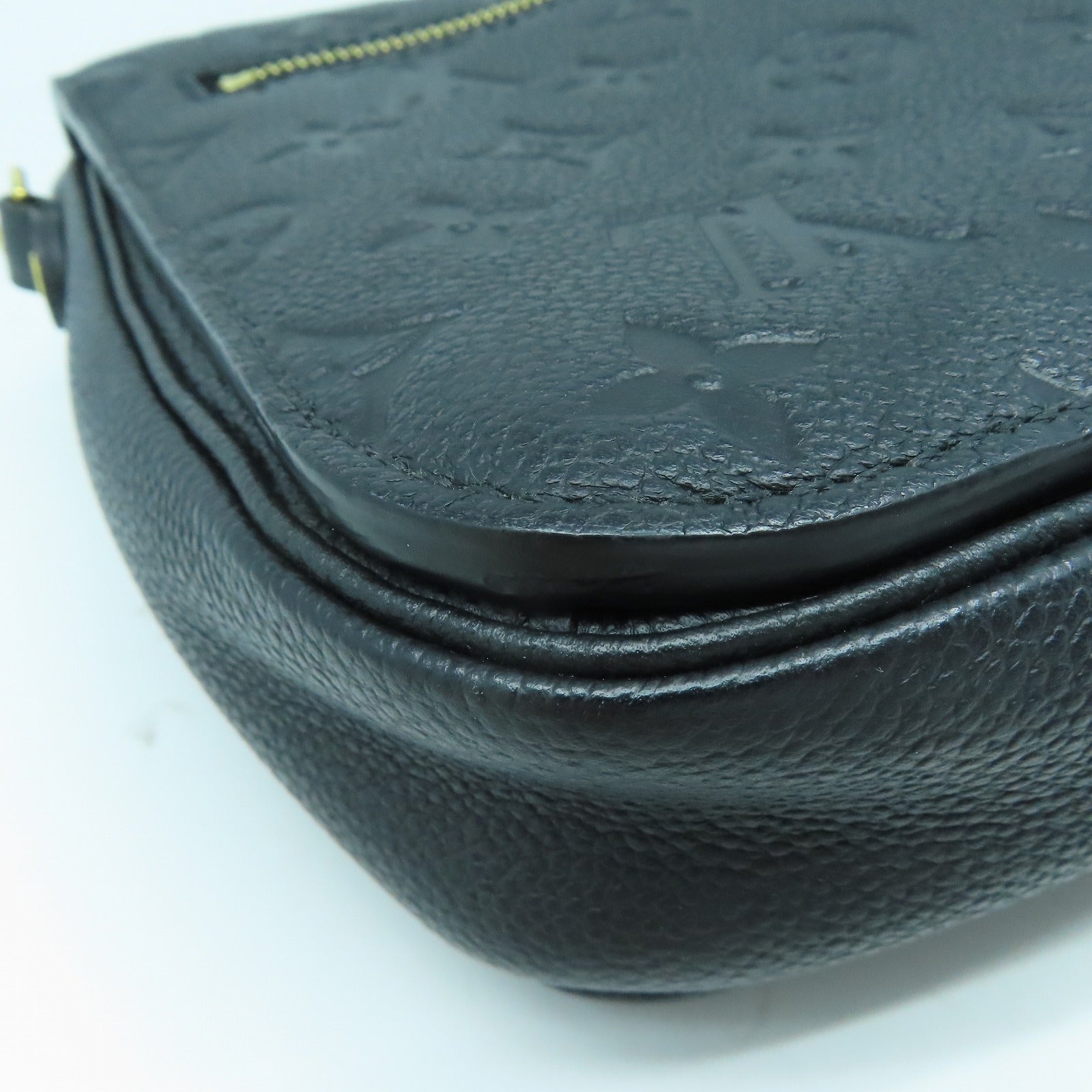 LOUIS VUITTON Monogram Empreinte Pochette Metis金扣手挽肩背兩用袋黑色