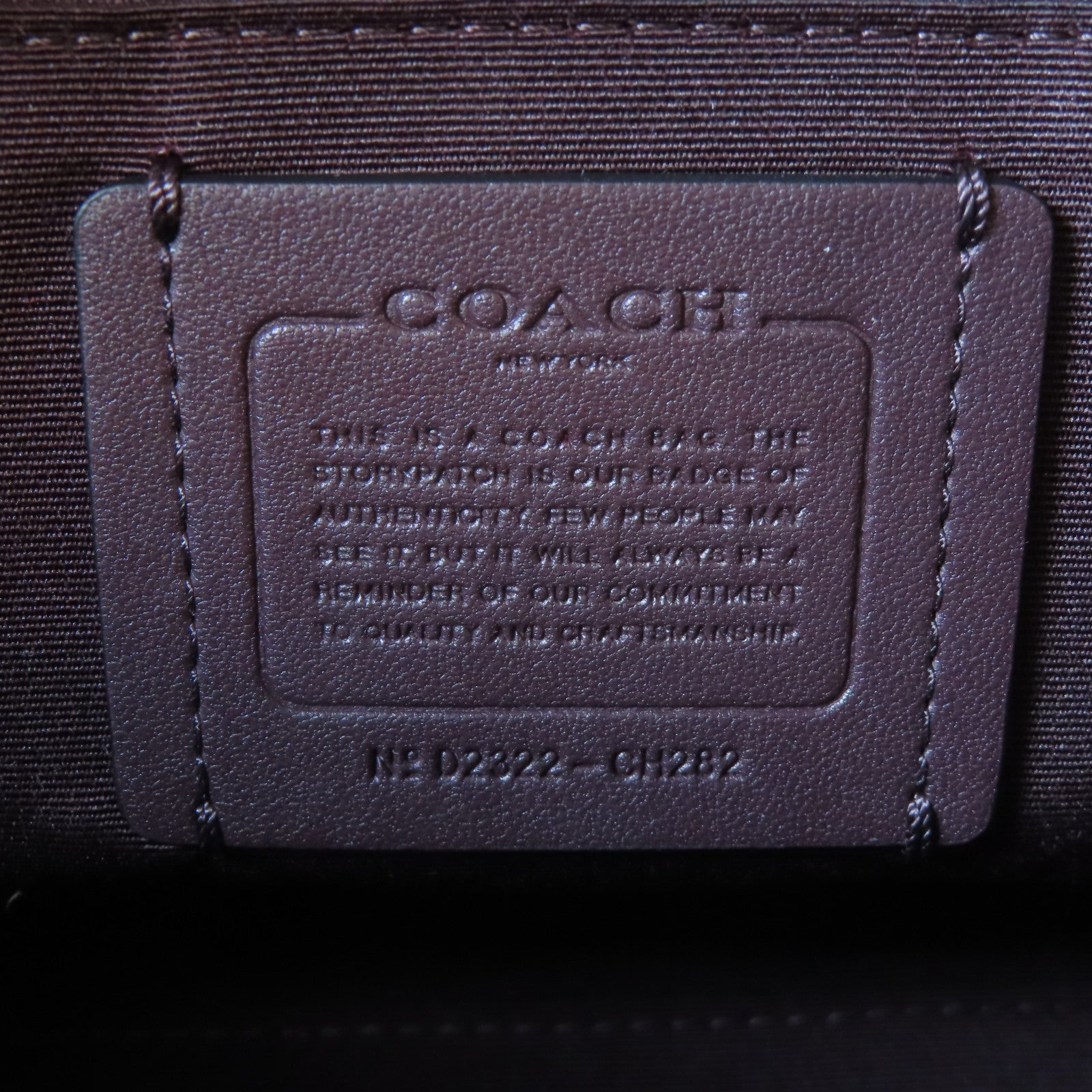 COACH 牛皮皮革2 Way Shoulder Bag金扣手挽肩背兩用袋黑色