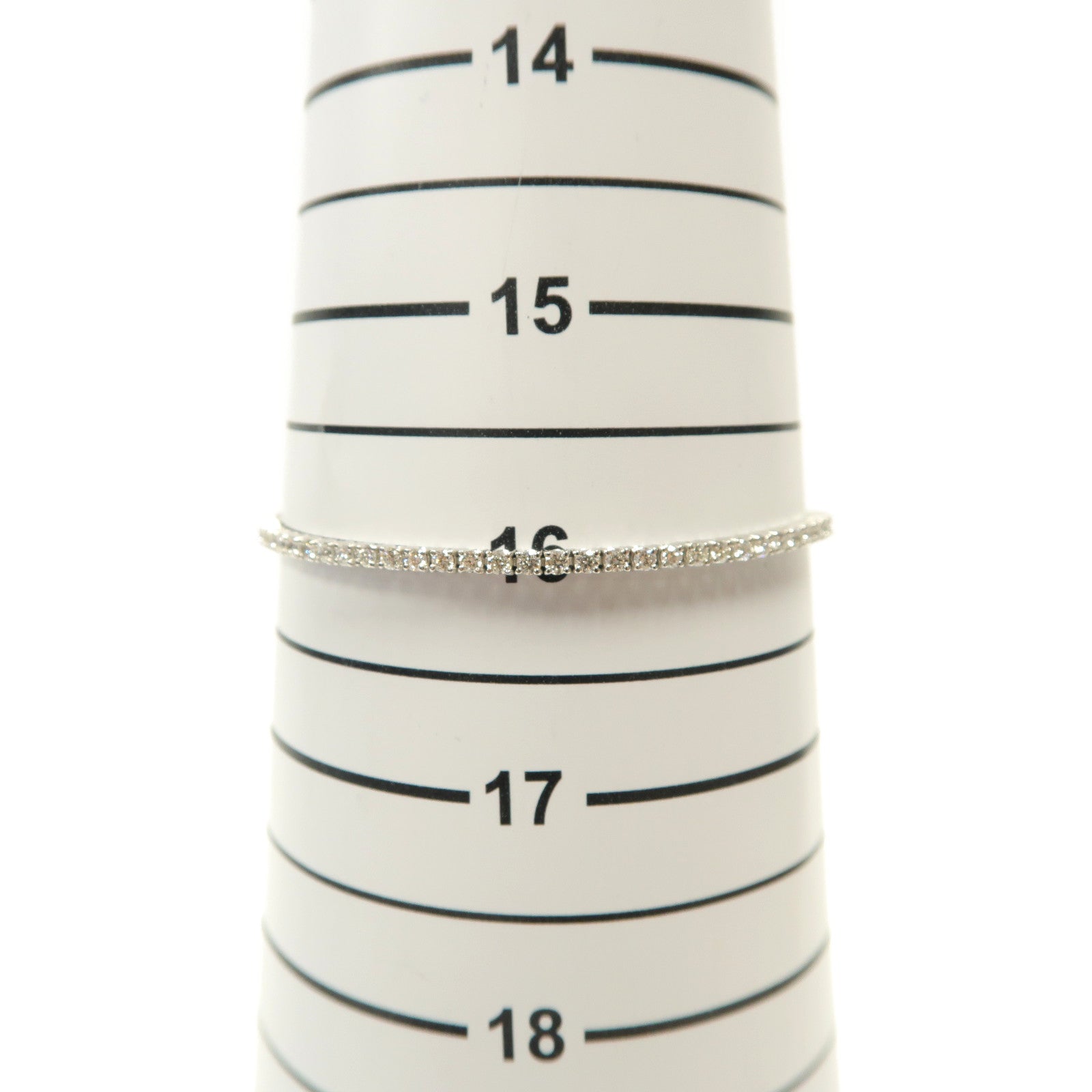 JEWELRY 18K白金Diamond Bracelet 1.88ct鑽石手鏈銀色