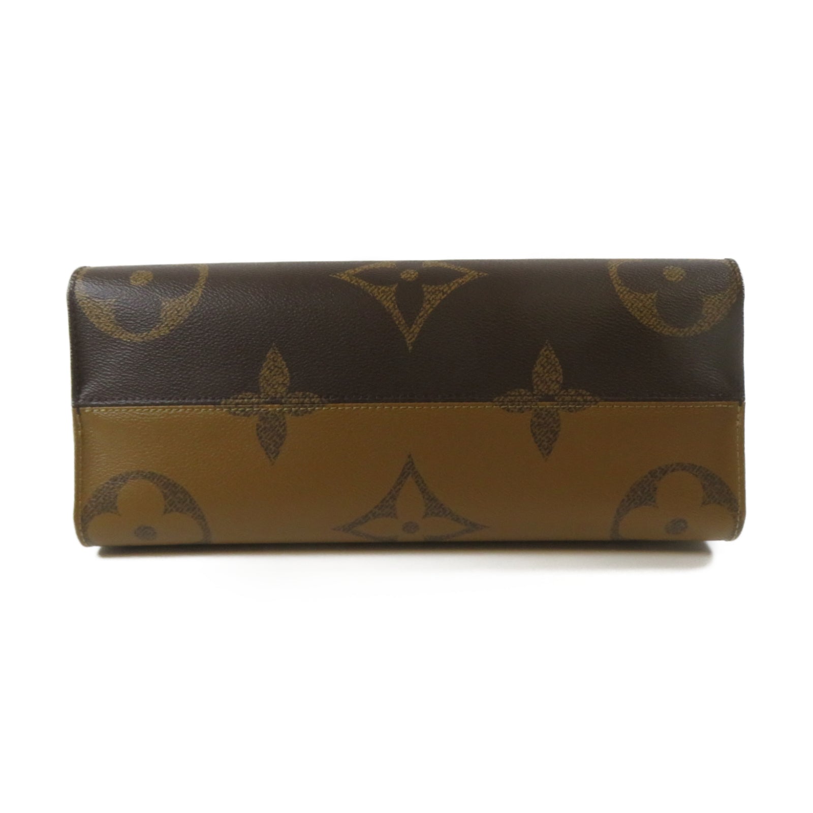 LOUIS VUITTON Monogram Giant OnTheGo MM金扣手挽肩背兩用袋啡色