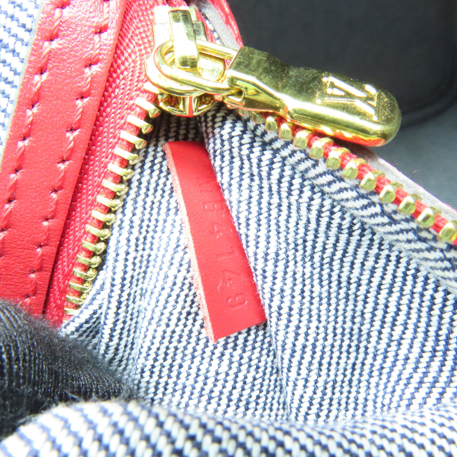 LOUIS VUITTON 【激減優惠】Monogram Denim Speedy 30 Bandouliere金扣手挽肩背兩用袋藍色