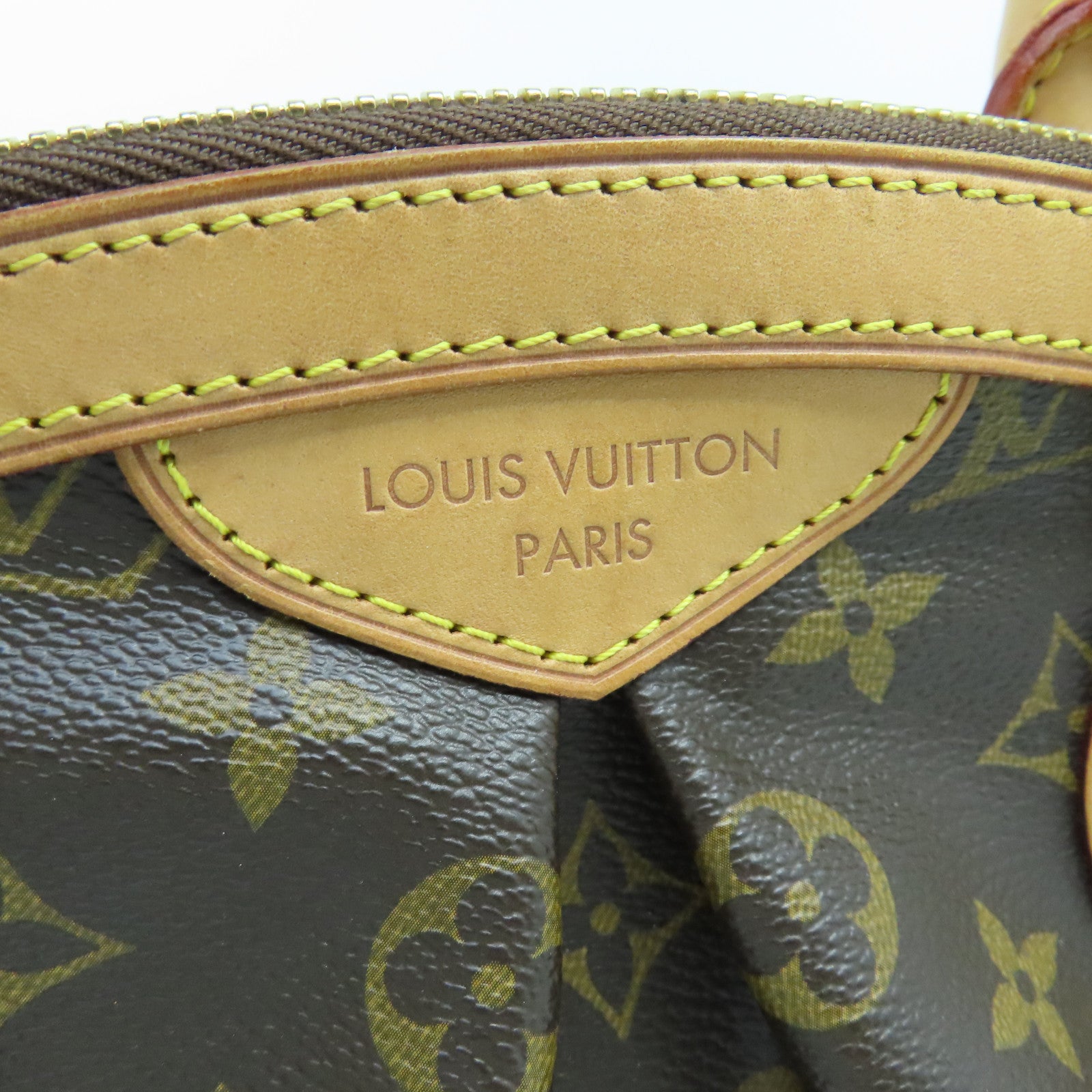 LOUIS VUITTON Monogram Beverly MM金扣肩背袋棕色