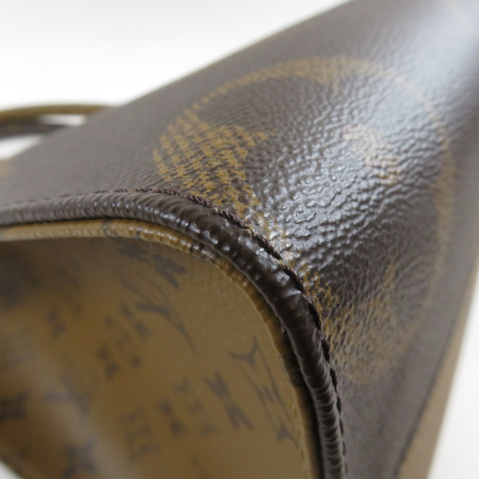 LOUIS VUITTON Monogram Giant OnTheGo MM金扣手挽肩背兩用袋啡色