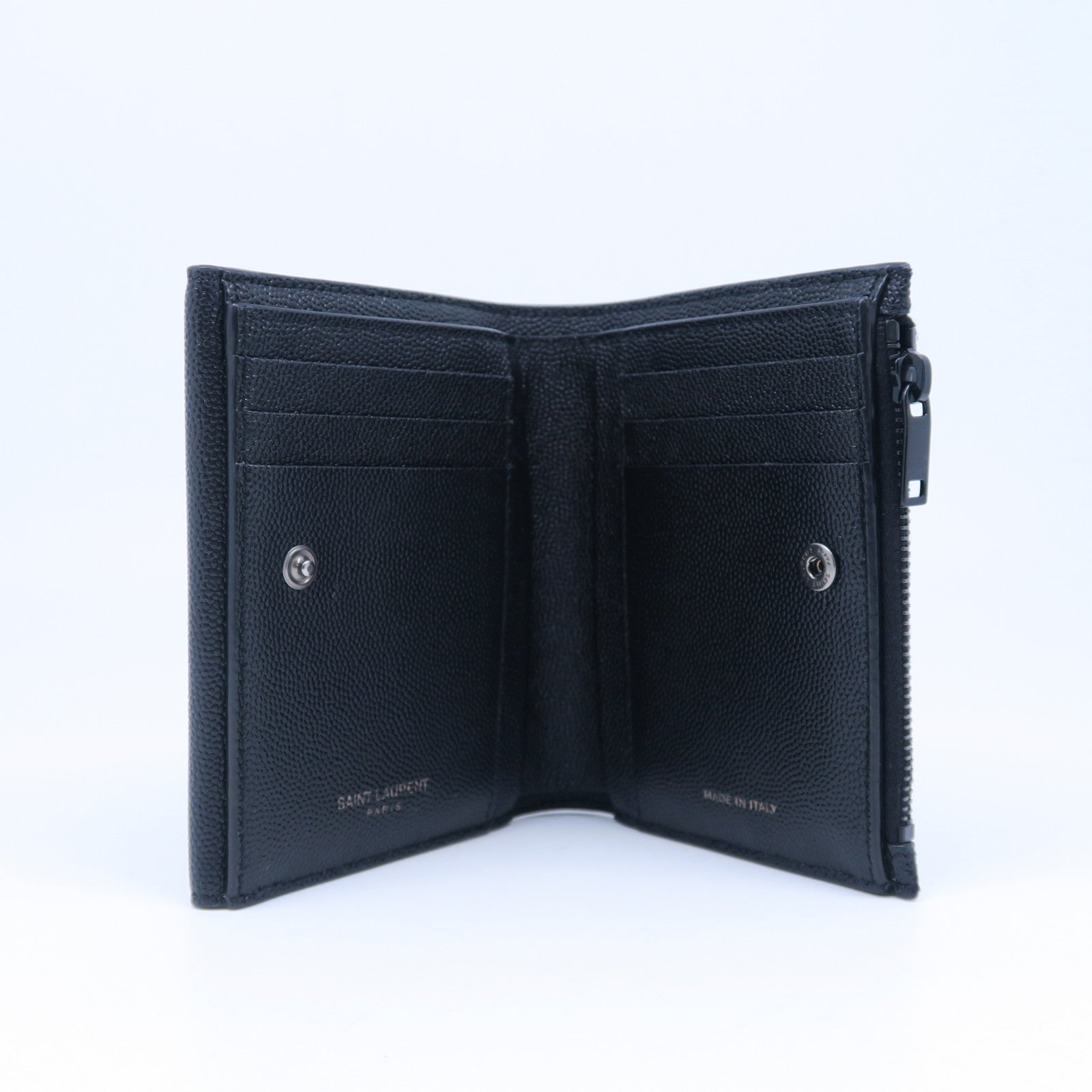YVES SAINT LAURENT 【激減優惠】牛皮皮革Wallet錢包黑色