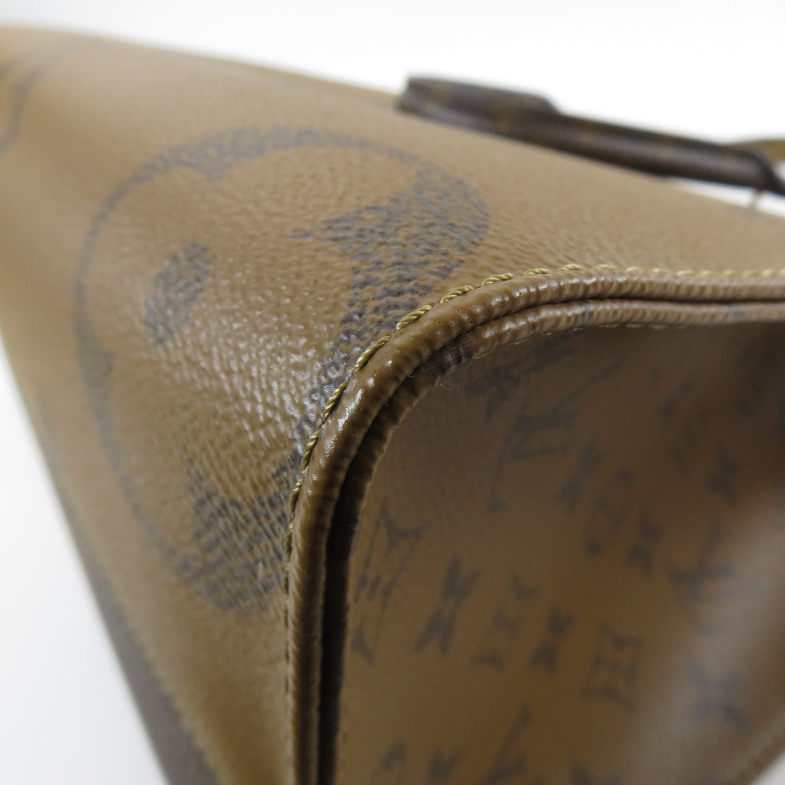 LOUIS VUITTON Monogram Giant OnTheGo MM金扣手挽肩背兩用袋啡色
