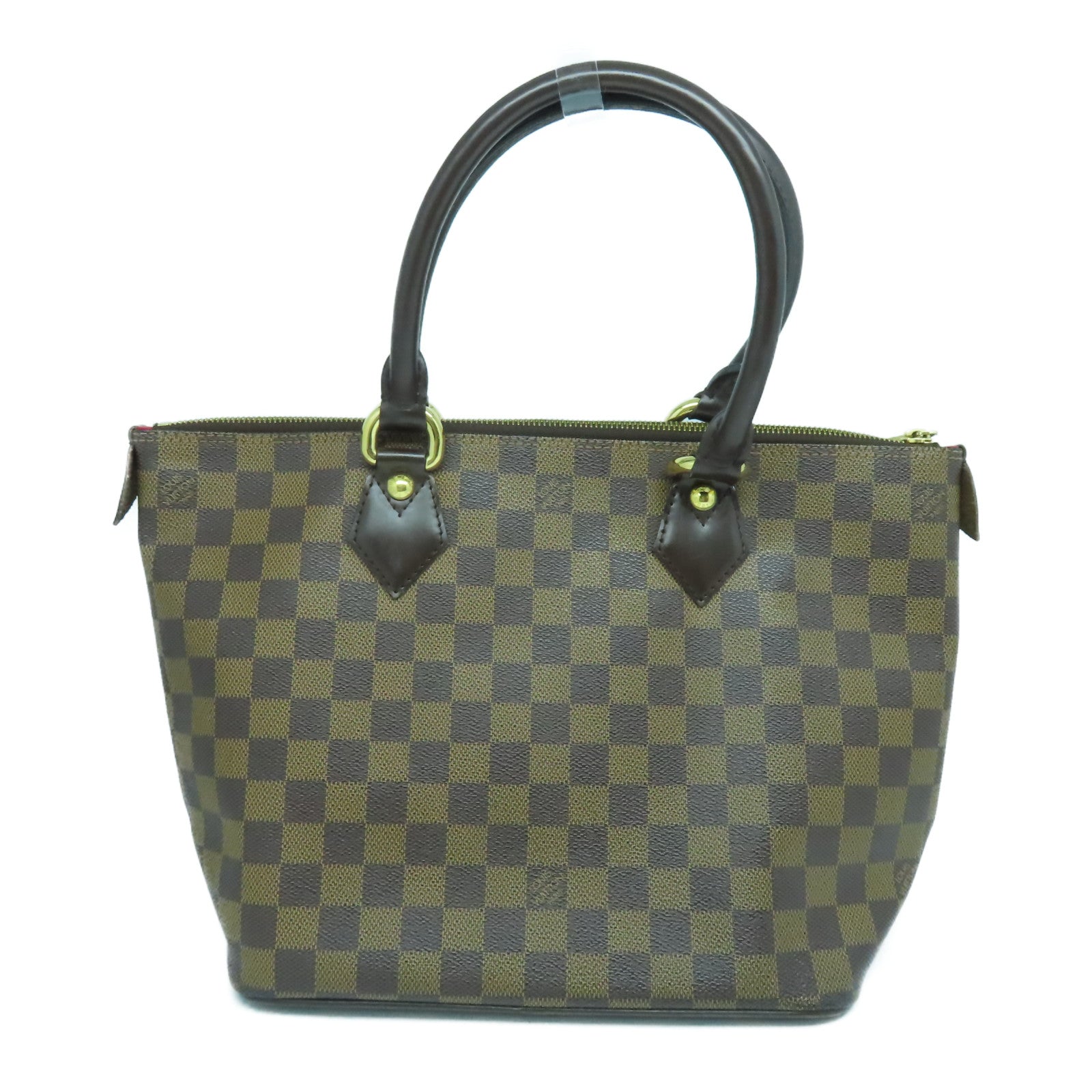 LOUIS VUITTON 【激減優惠】Damier Saleya PM金扣手挽袋啡色