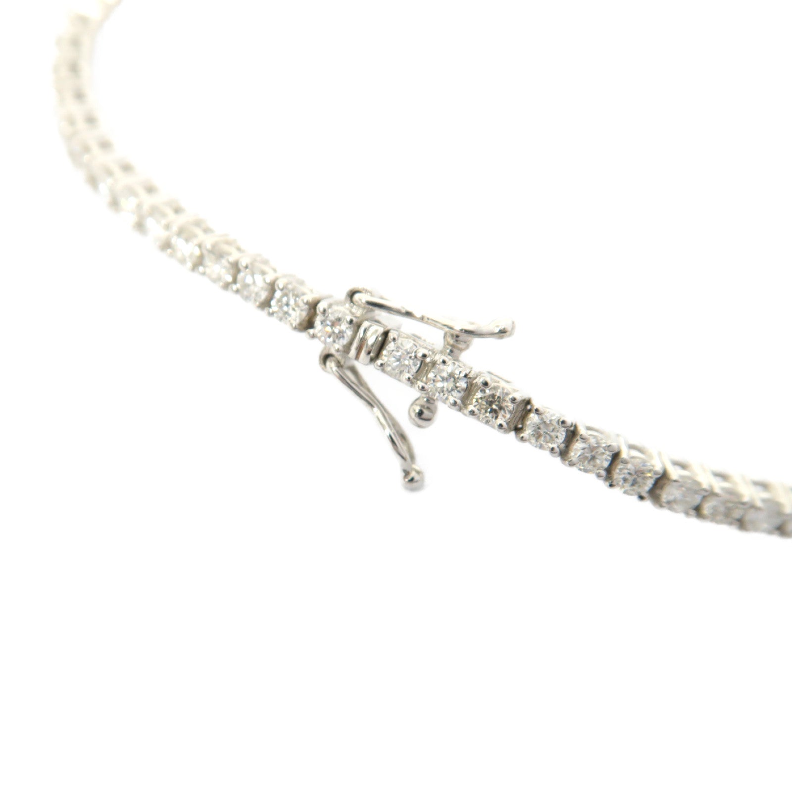 JEWELRY 18K白金Diamond Bracelet 1.88ct鑽石手鏈銀色