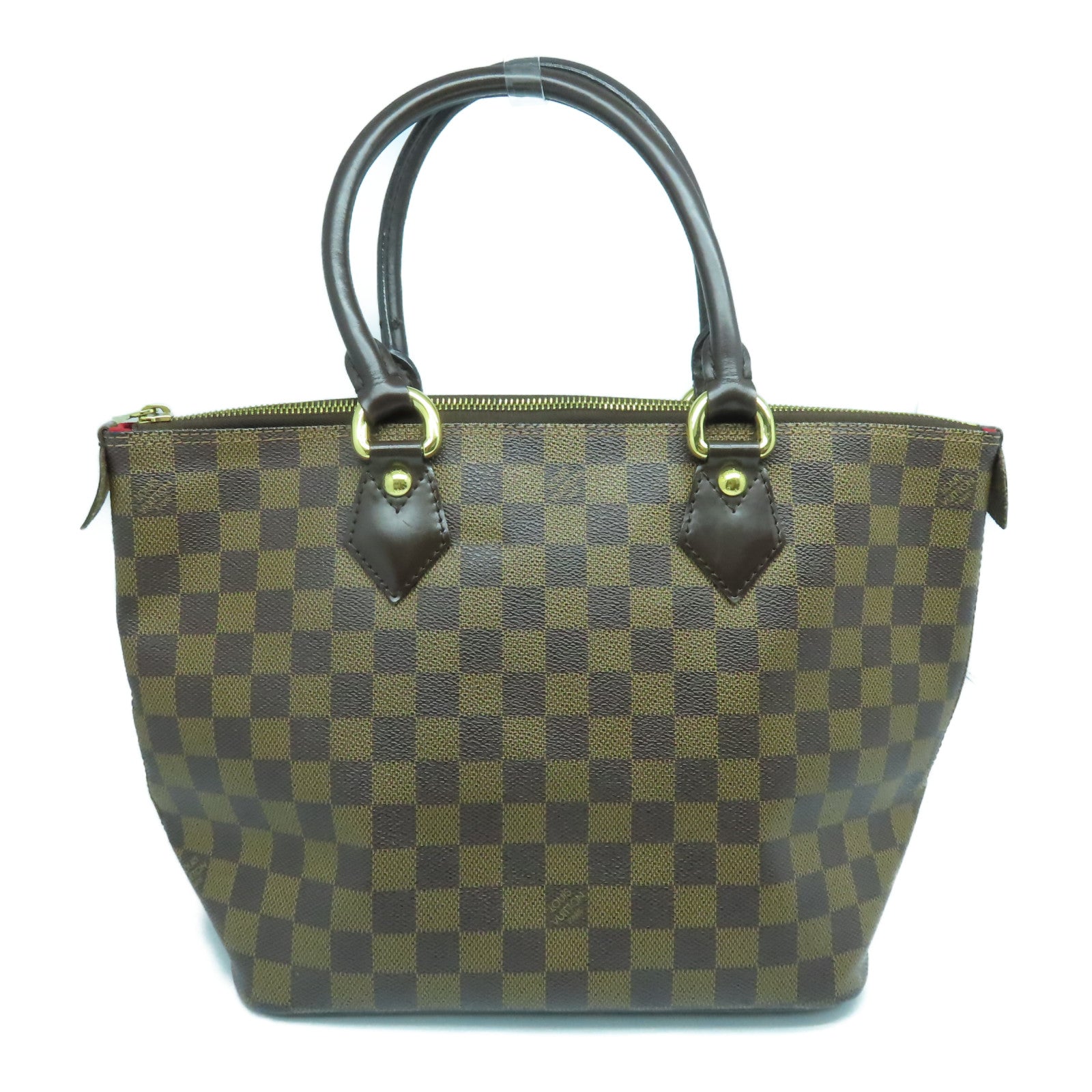 LOUIS VUITTON 【激減優惠】Damier Saleya PM金扣手挽袋啡色