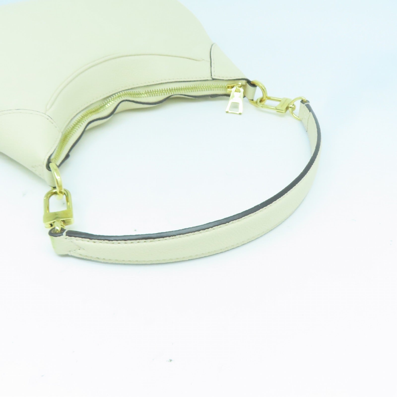 LOUIS VUITTON 【激減優惠】牛皮皮革Bagatelle Bag金扣手挽肩背兩用袋白色