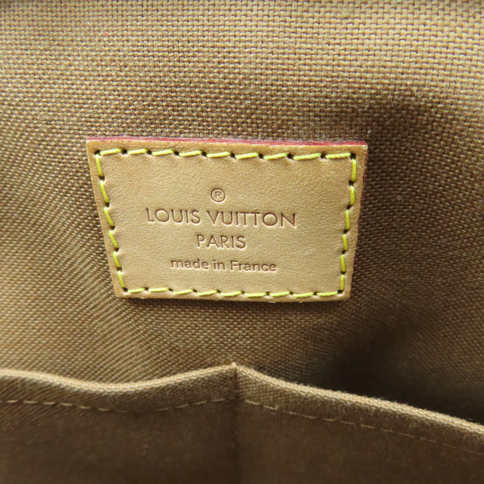 LOUIS VUITTON Monogram Beverly MM金扣肩背袋棕色