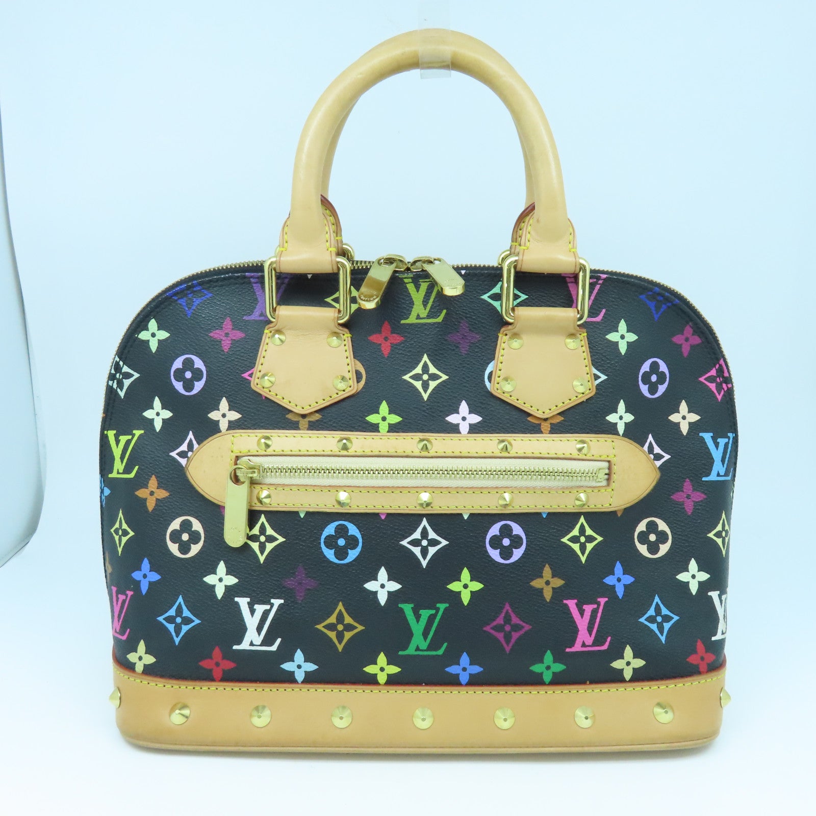 LOUIS VUITTON 【激減優惠】Monogram Multicolor Alma金扣手挽袋黑色