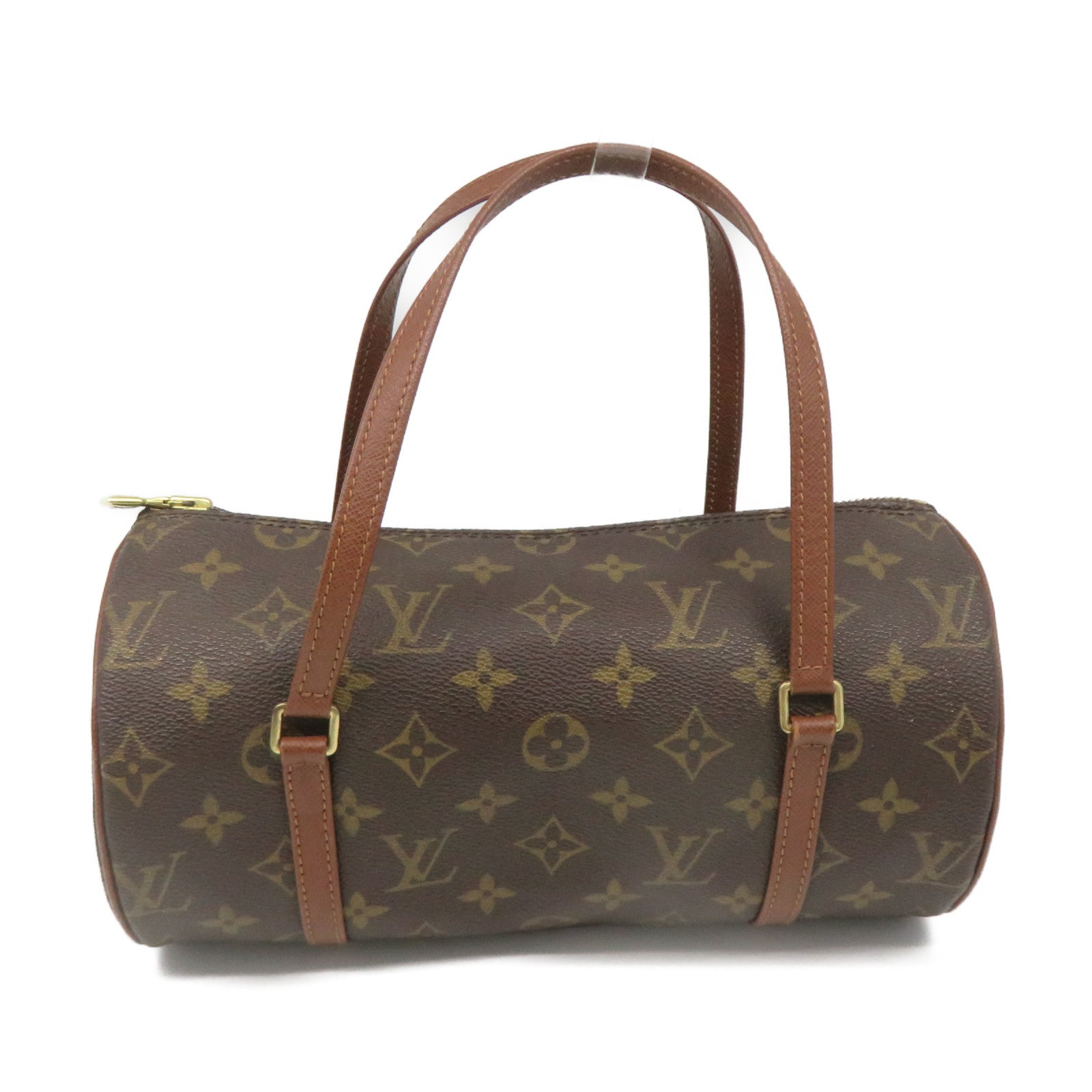 LOUIS VUITTON Monogram Papillon PM Hand Bag Brown