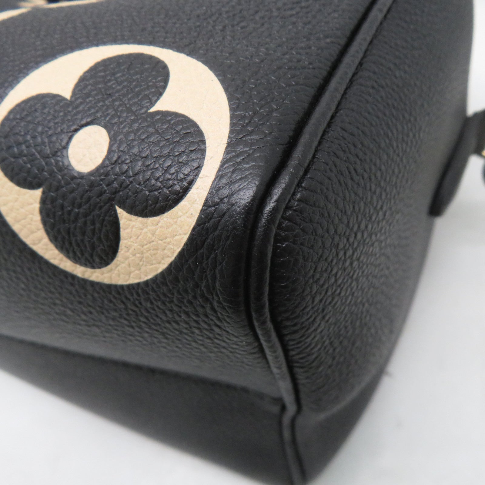 LOUIS VUITTON Monogram Empreinte Speedy Bandouliere 25金扣手挽肩背兩用袋黑色