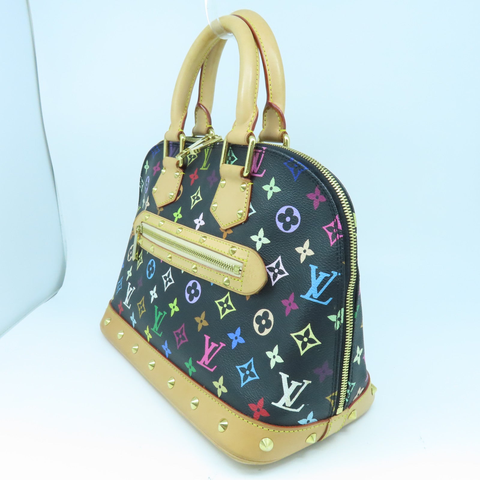 LOUIS VUITTON 【激減優惠】Monogram Multicolor Alma金扣手挽袋黑色
