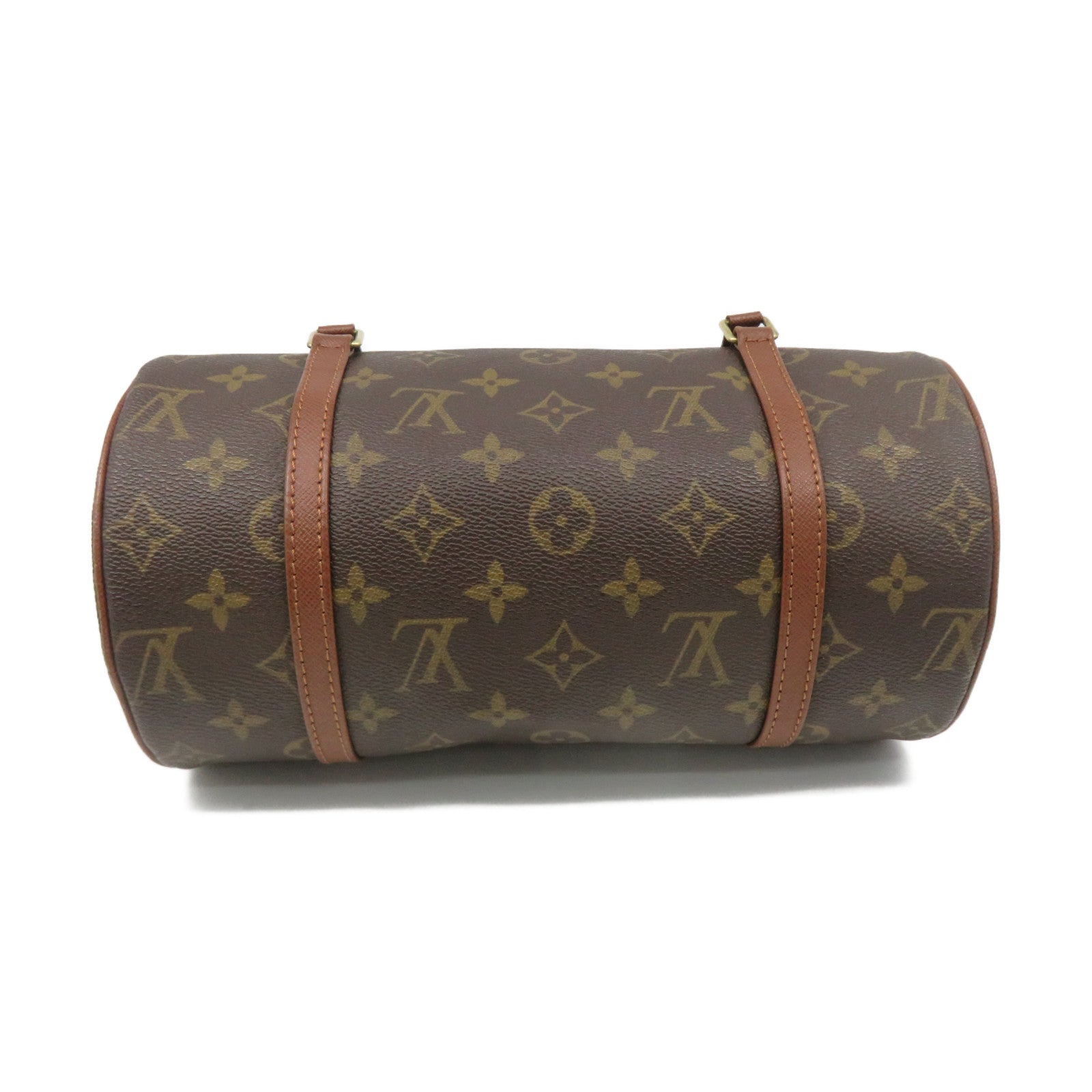LOUIS VUITTON Monogram Papillon PM Hand Bag Brown