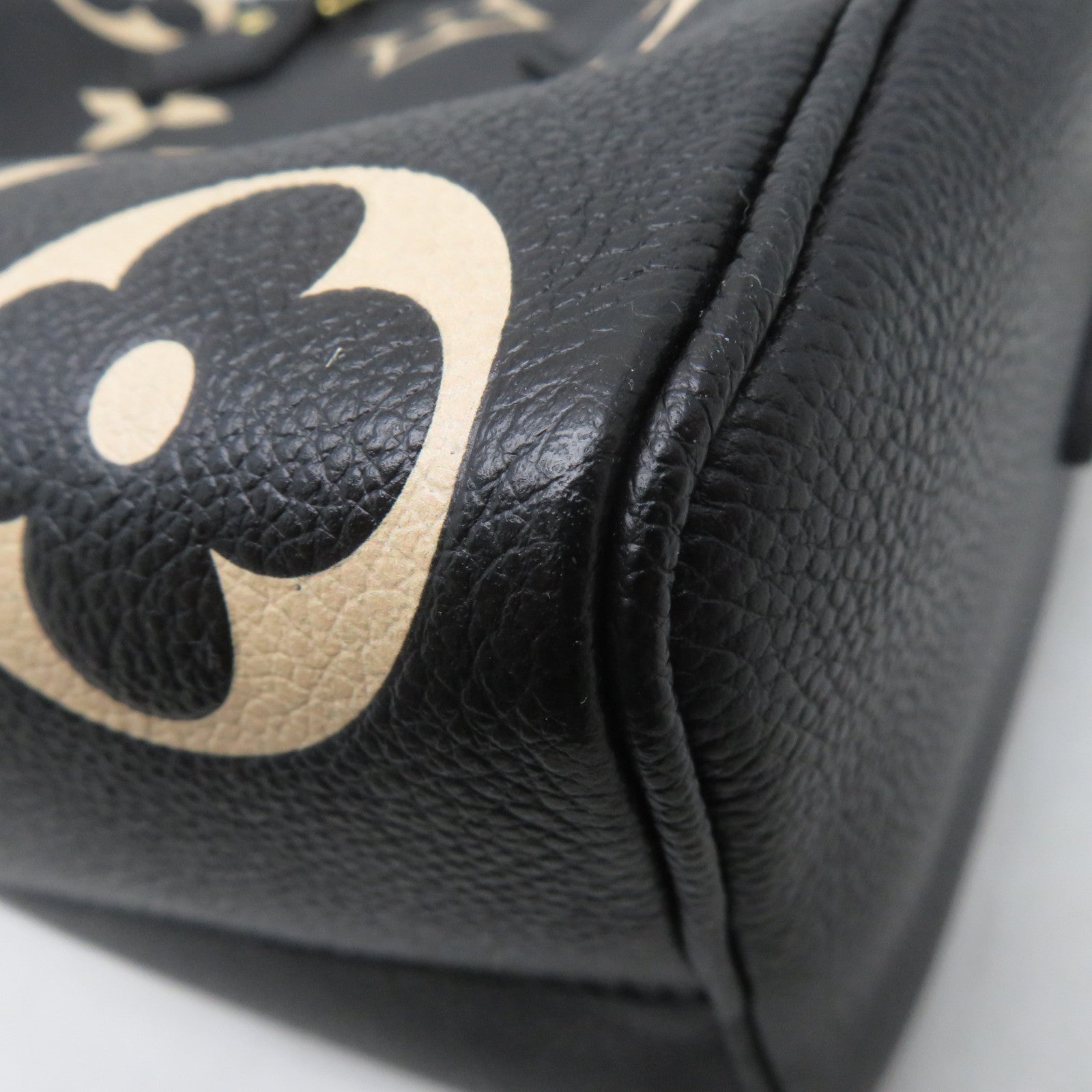 LOUIS VUITTON Monogram Empreinte Speedy Bandouliere 25金扣手挽肩背兩用袋黑色