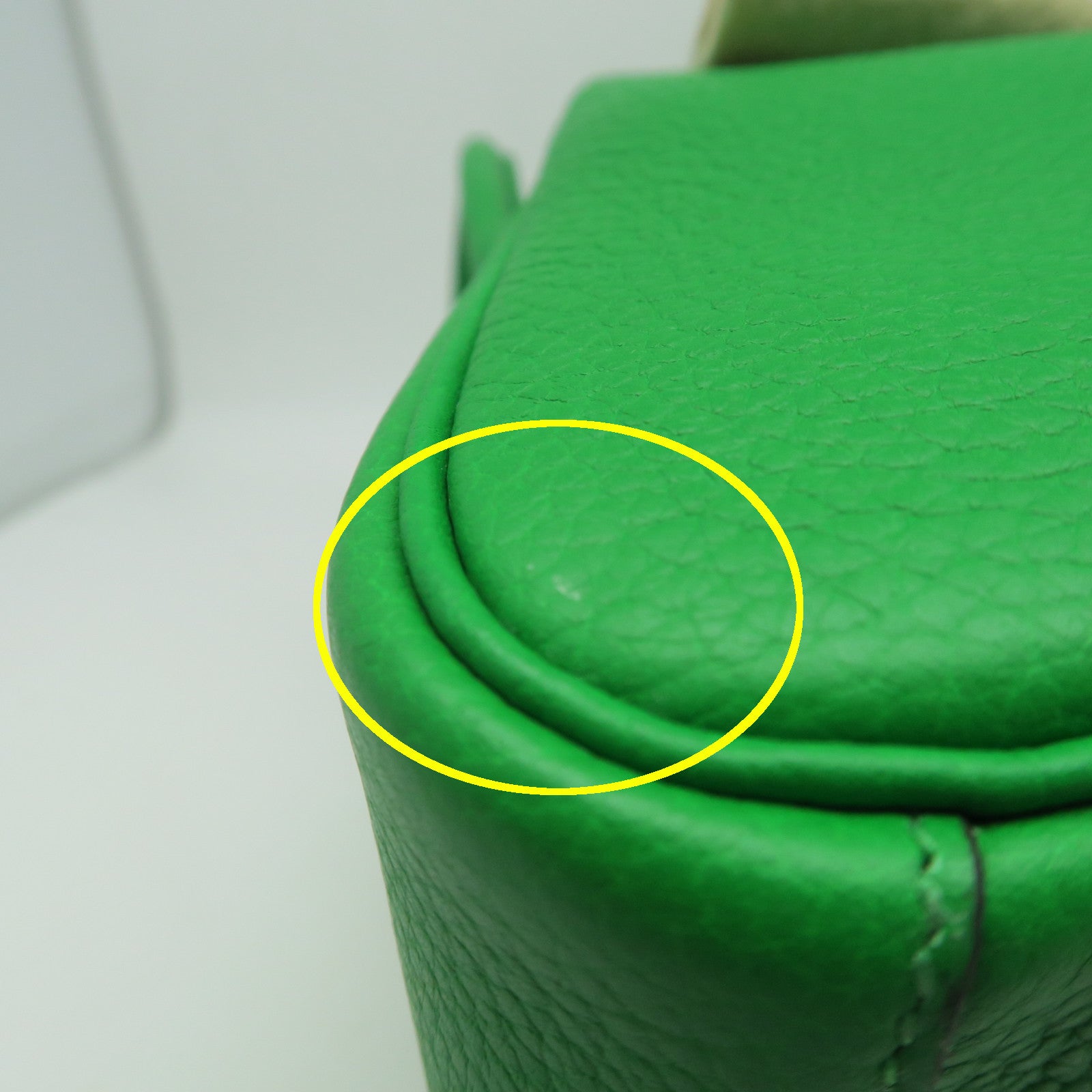 HERMES Clemence皮革Lindy 26銀扣手挽肩背兩用袋綠色