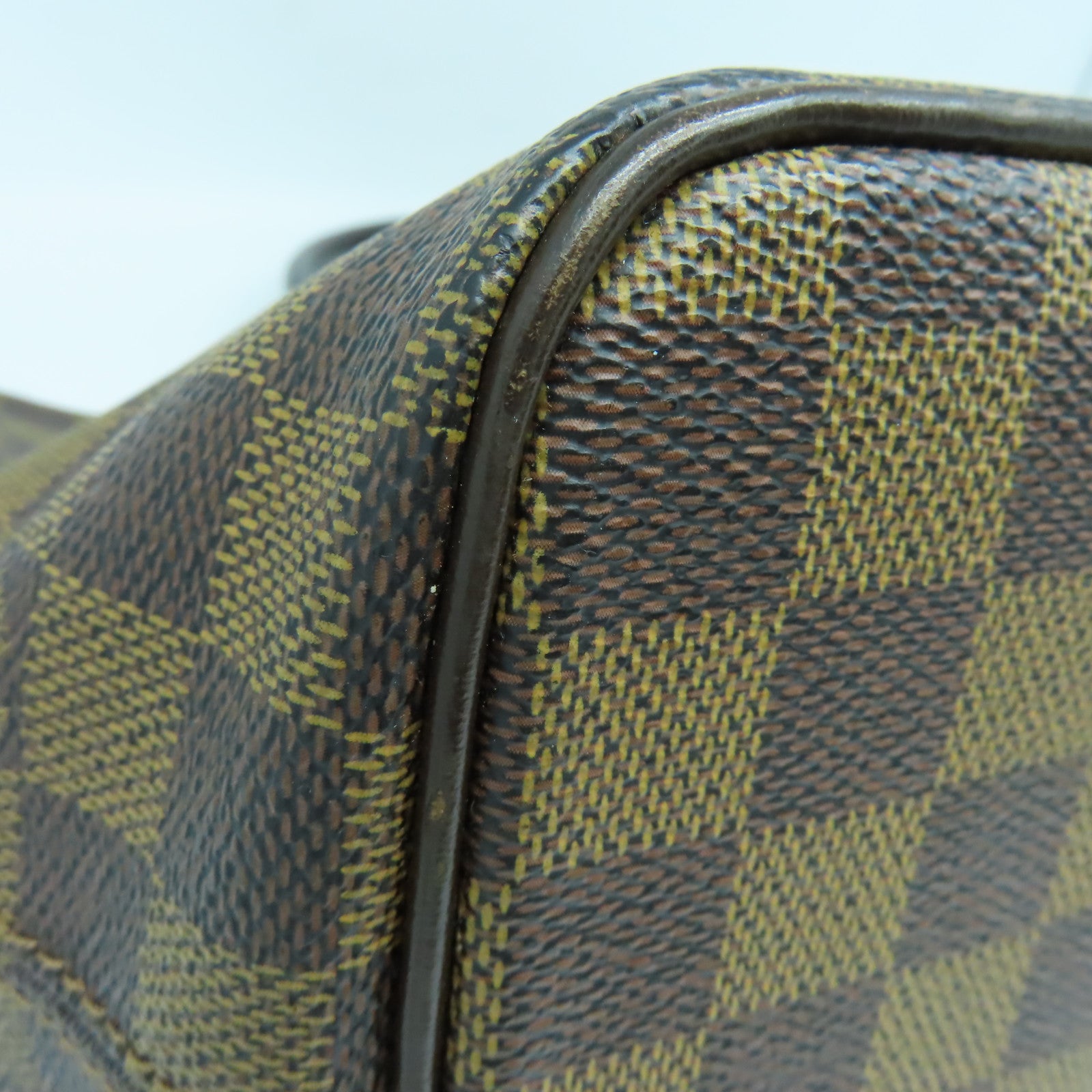 LOUIS VUITTON 【激減優惠】Damier Saleya PM金扣手挽袋啡色