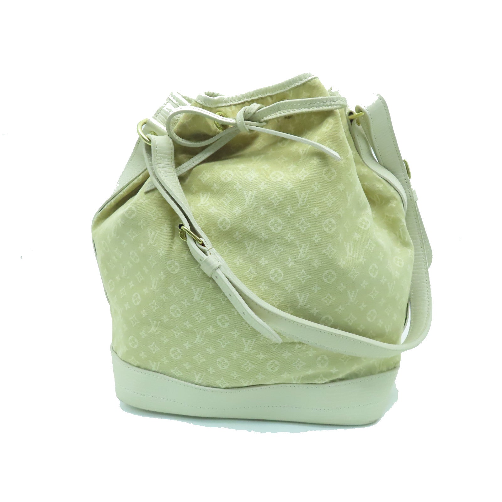 LOUIS VUITTON 【激減優惠】Monogram mini Run Noe金扣肩背袋米色