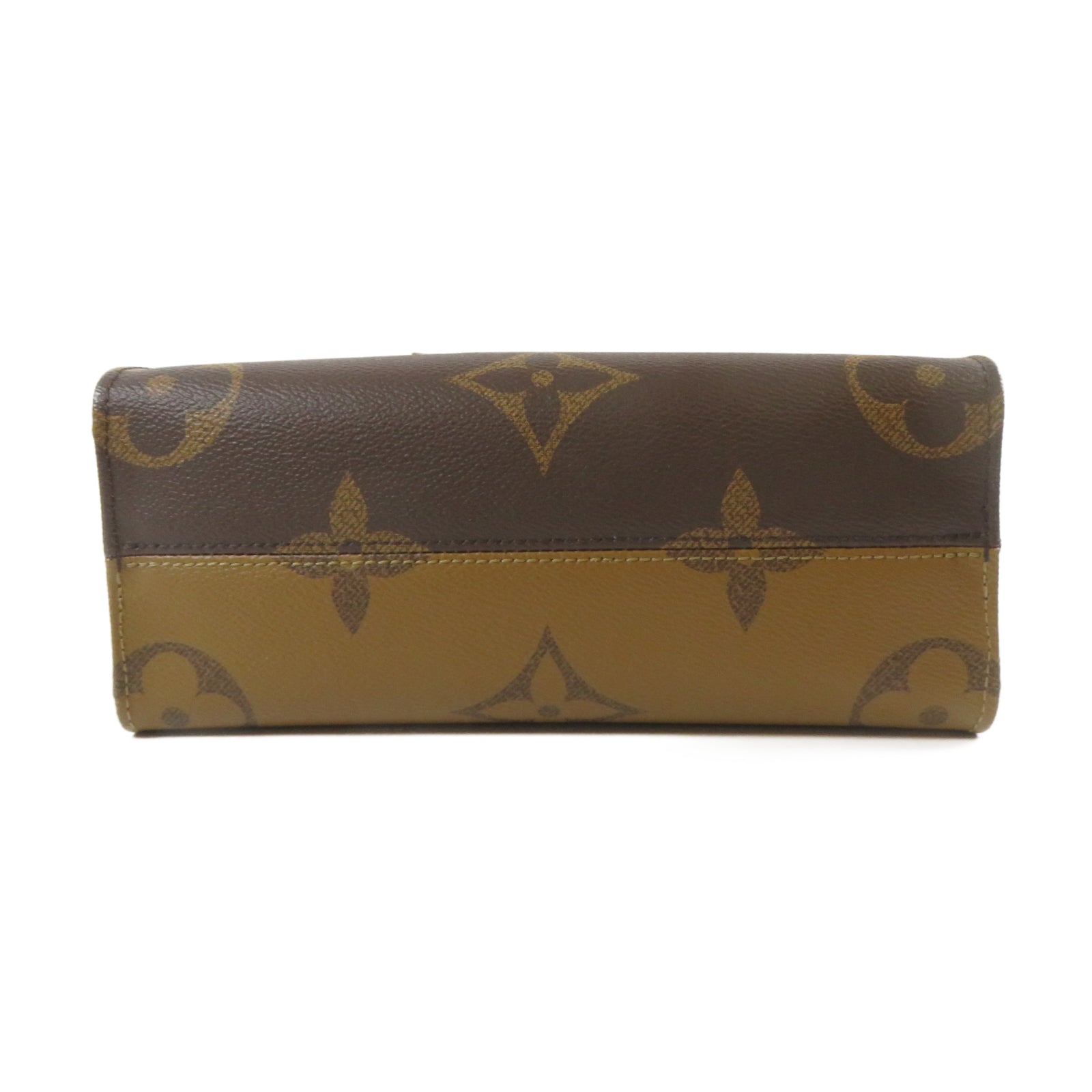 LOUIS VUITTON Monogram On The Go PM金扣手挽肩背兩用袋啡色